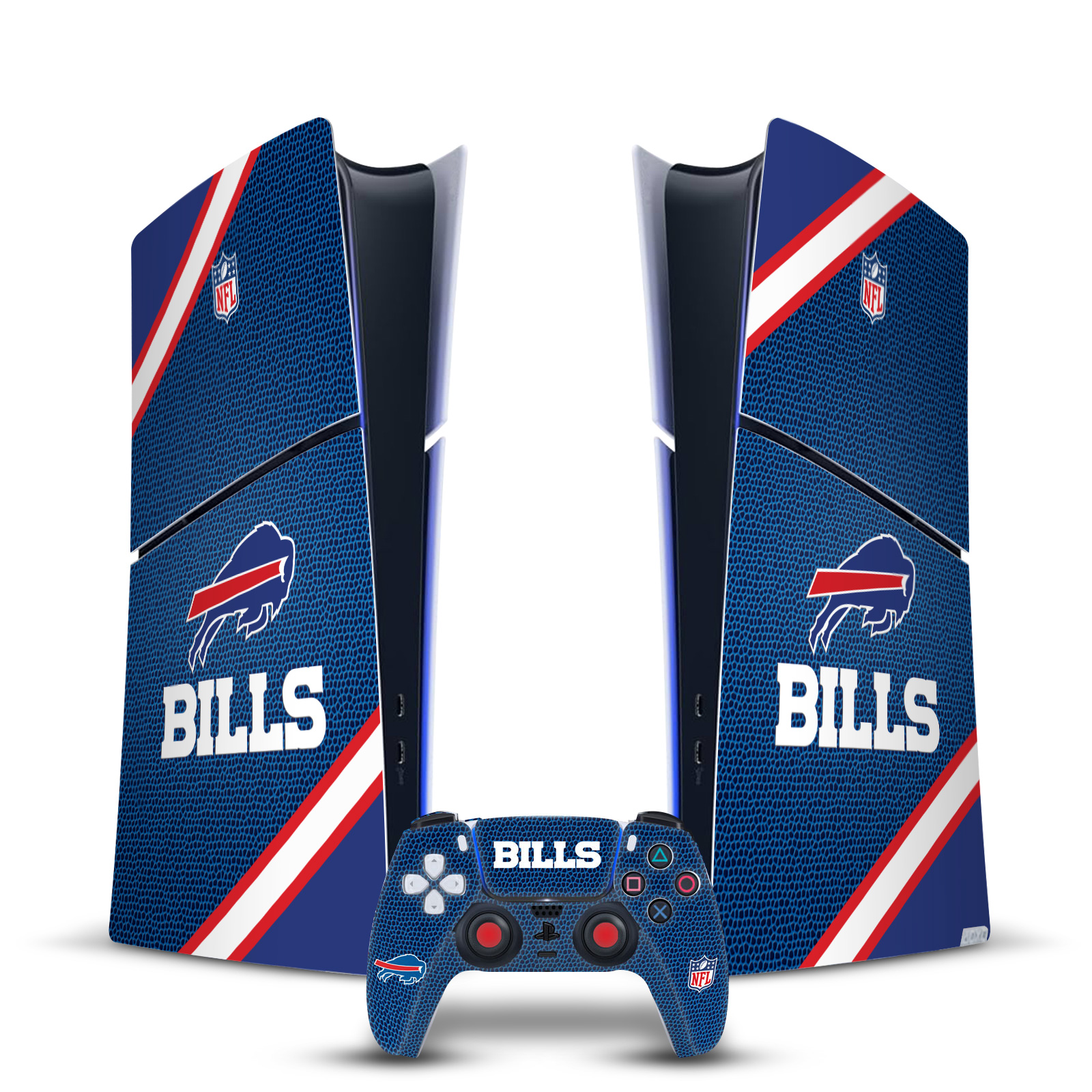 OFFICIAL NFL BUFFALO BILLS VINYL SKIN FOR PS5 SLIM DIGITAL CONSOLE & CONTROLLER