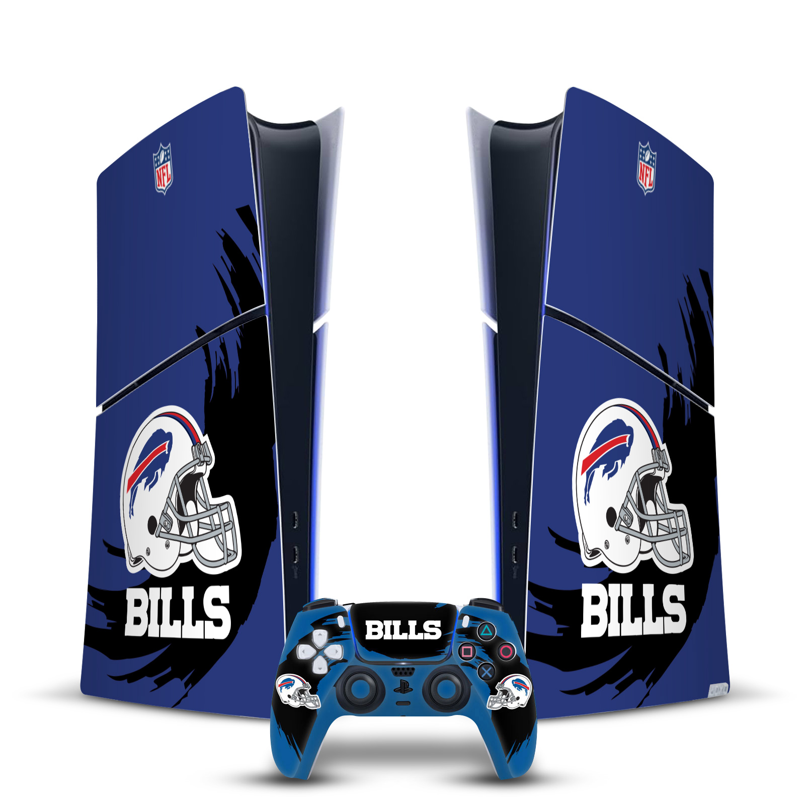 OFFICIAL NFL BUFFALO BILLS VINYL SKIN FOR PS5 SLIM DIGITAL CONSOLE & CONTROLLER