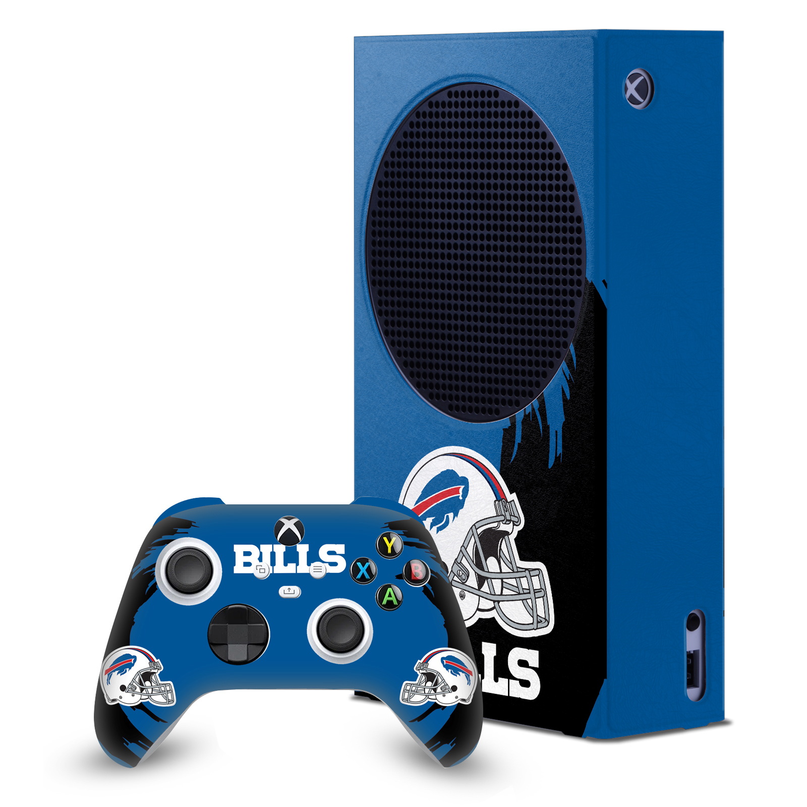 OFFICIAL NFL BUFFALO BILLS CONSOLE WRAP AND CONTROLLER SKIN FOR XBOX SERIES S