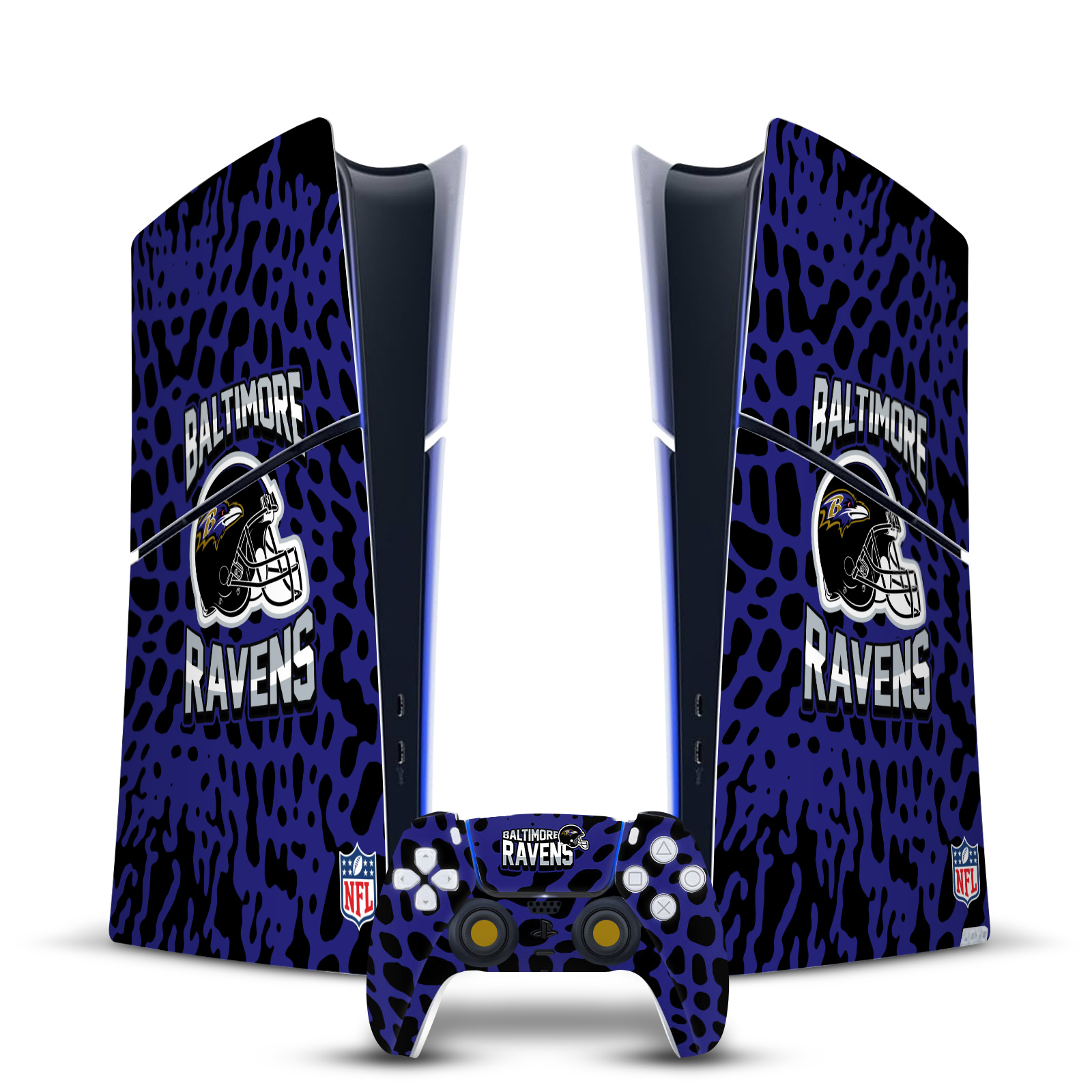 NFL BALTIMORE RAVENS VINYL SKIN DECAL FOR PS5 SLIM DIGITAL CONSOLE & CONTROLLER