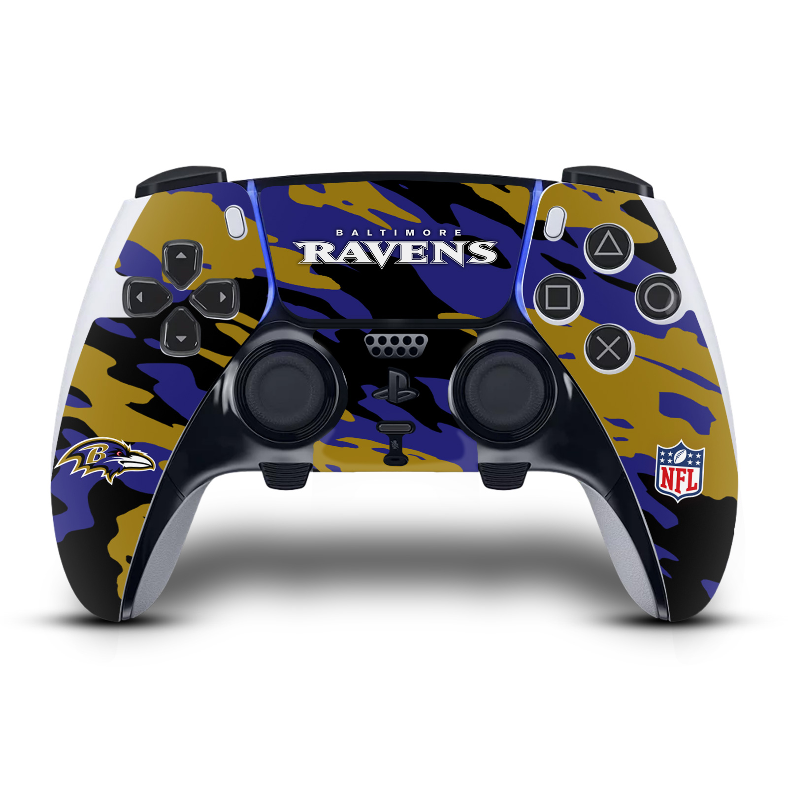 OFFICIAL NFL BALTIMORE RAVENS VINYL SKIN FOR SONY PS5 DUALSENSE EDGE CONTROLLER