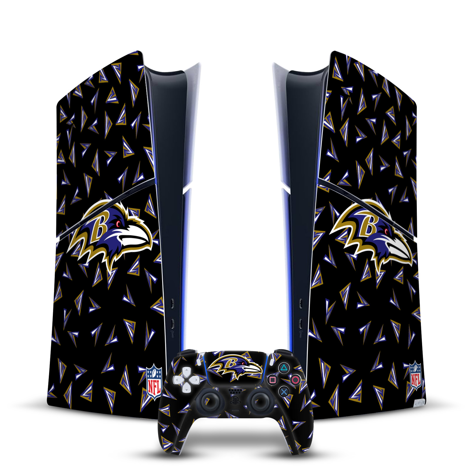 NFL BALTIMORE RAVENS VINYL SKIN DECAL FOR PS5 SLIM DIGITAL CONSOLE & CONTROLLER