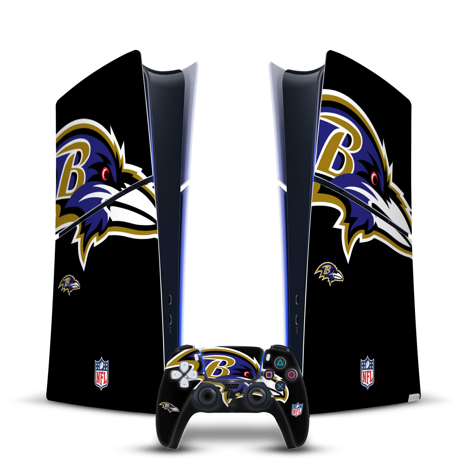 NFL BALTIMORE RAVENS VINYL SKIN DECAL FOR PS5 SLIM DIGITAL CONSOLE & CONTROLLER