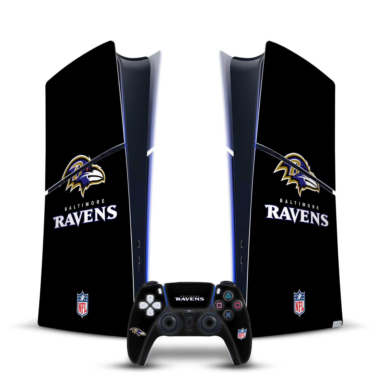 NFL BALTIMORE RAVENS VINYL SKIN DECAL FOR PS5 SLIM DIGITAL CONSOLE & CONTROLLER