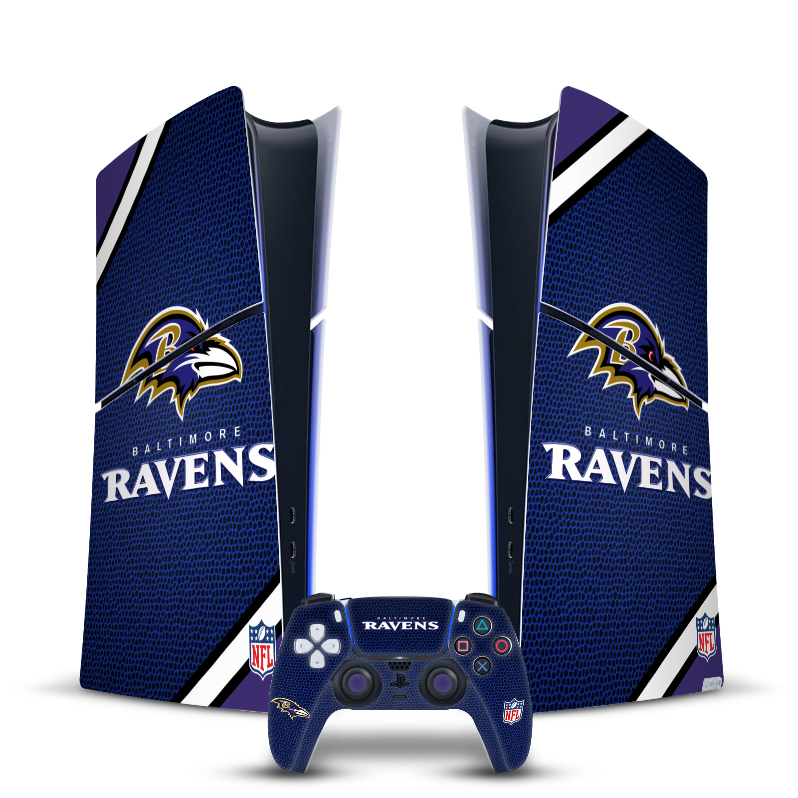 NFL BALTIMORE RAVENS VINYL SKIN DECAL FOR PS5 SLIM DIGITAL CONSOLE & CONTROLLER