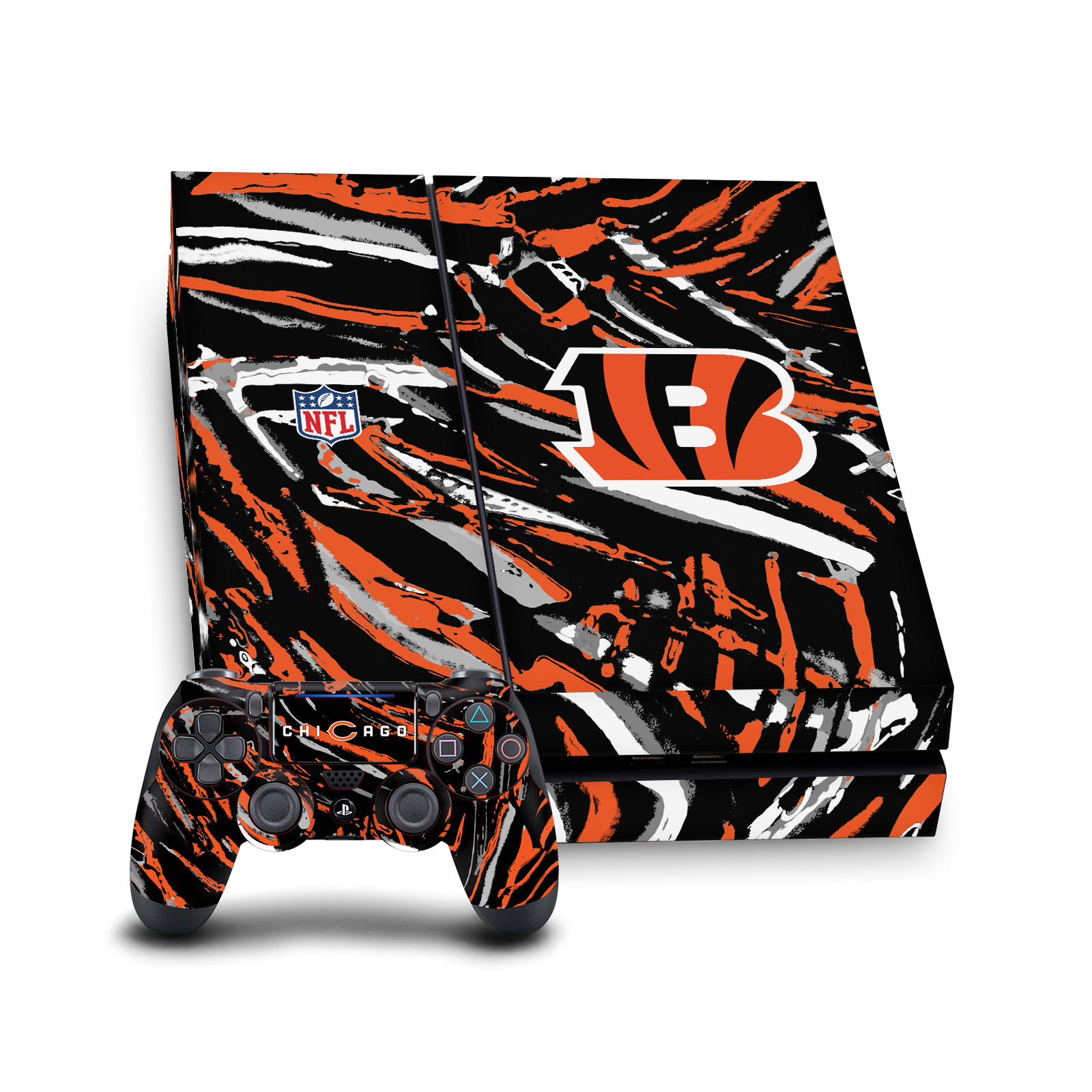 OFFICIAL NFL CINCINNATI BENGALS VINYL SKIN FOR SONY PS4 CONSOLE & CONTROLLER