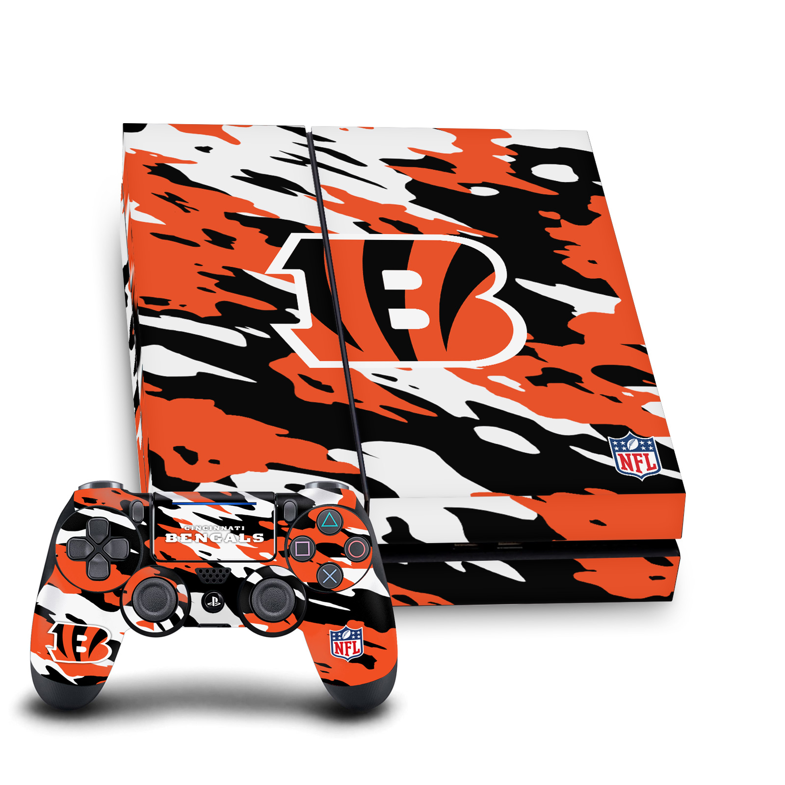 OFFICIAL NFL CINCINNATI BENGALS VINYL SKIN FOR SONY PS4 CONSOLE & CONTROLLER