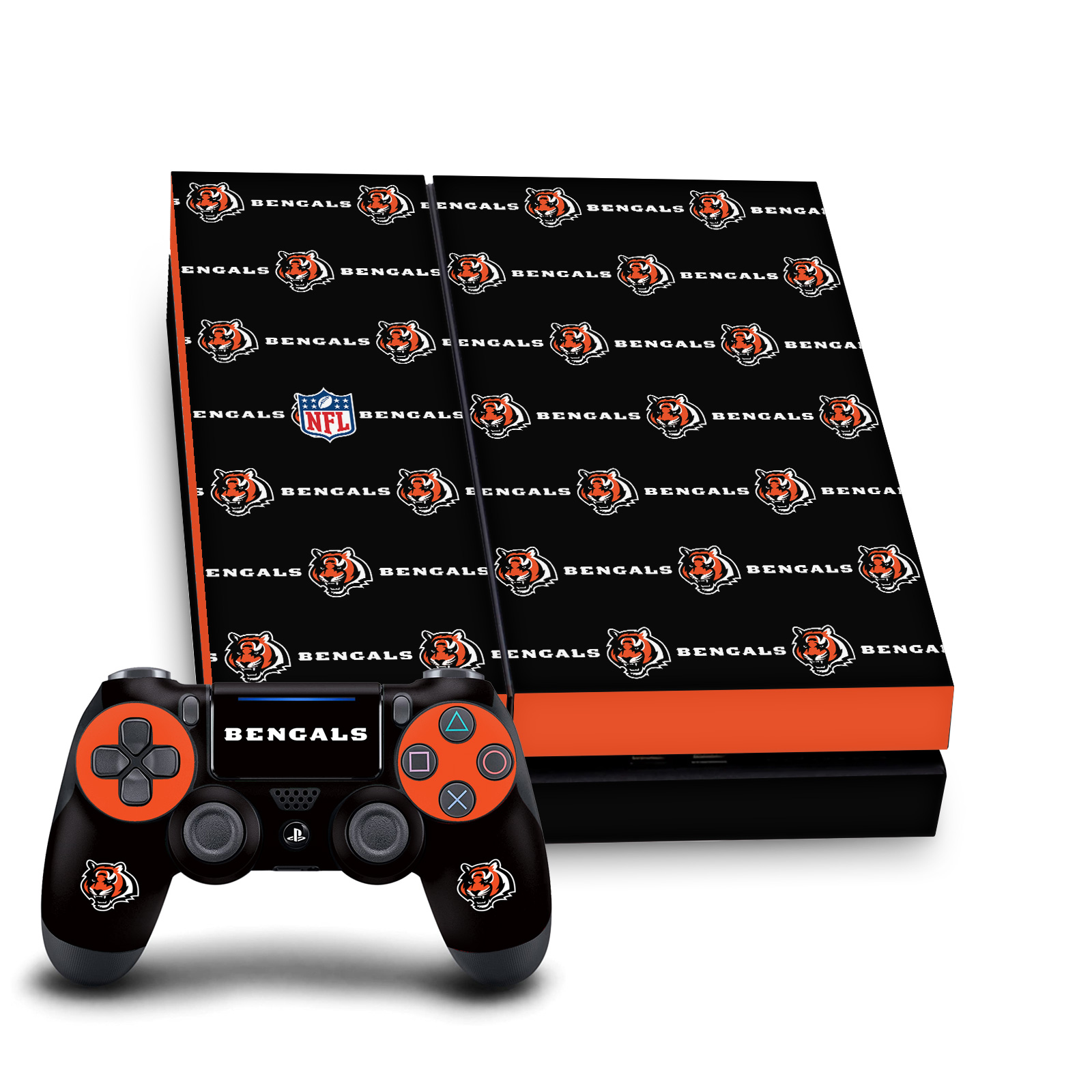 OFFICIAL NFL CINCINNATI BENGALS VINYL SKIN FOR SONY PS4 CONSOLE & CONTROLLER