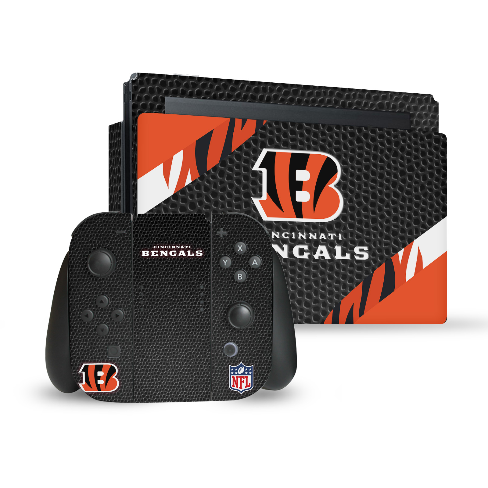 OFFICIAL NFL CINCINNATI BENGALS VINYL SKIN DECAL FOR NINTENDO SWITCH BUNDLE