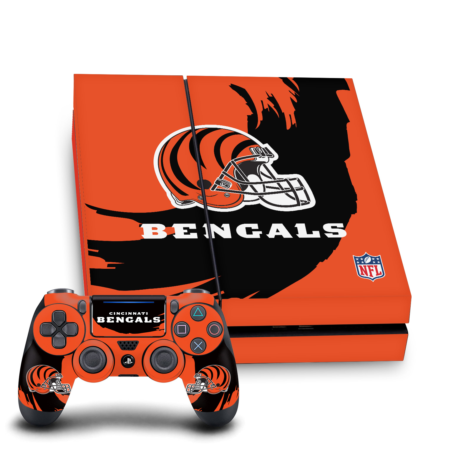 OFFICIAL NFL CINCINNATI BENGALS VINYL SKIN FOR SONY PS4 CONSOLE & CONTROLLER