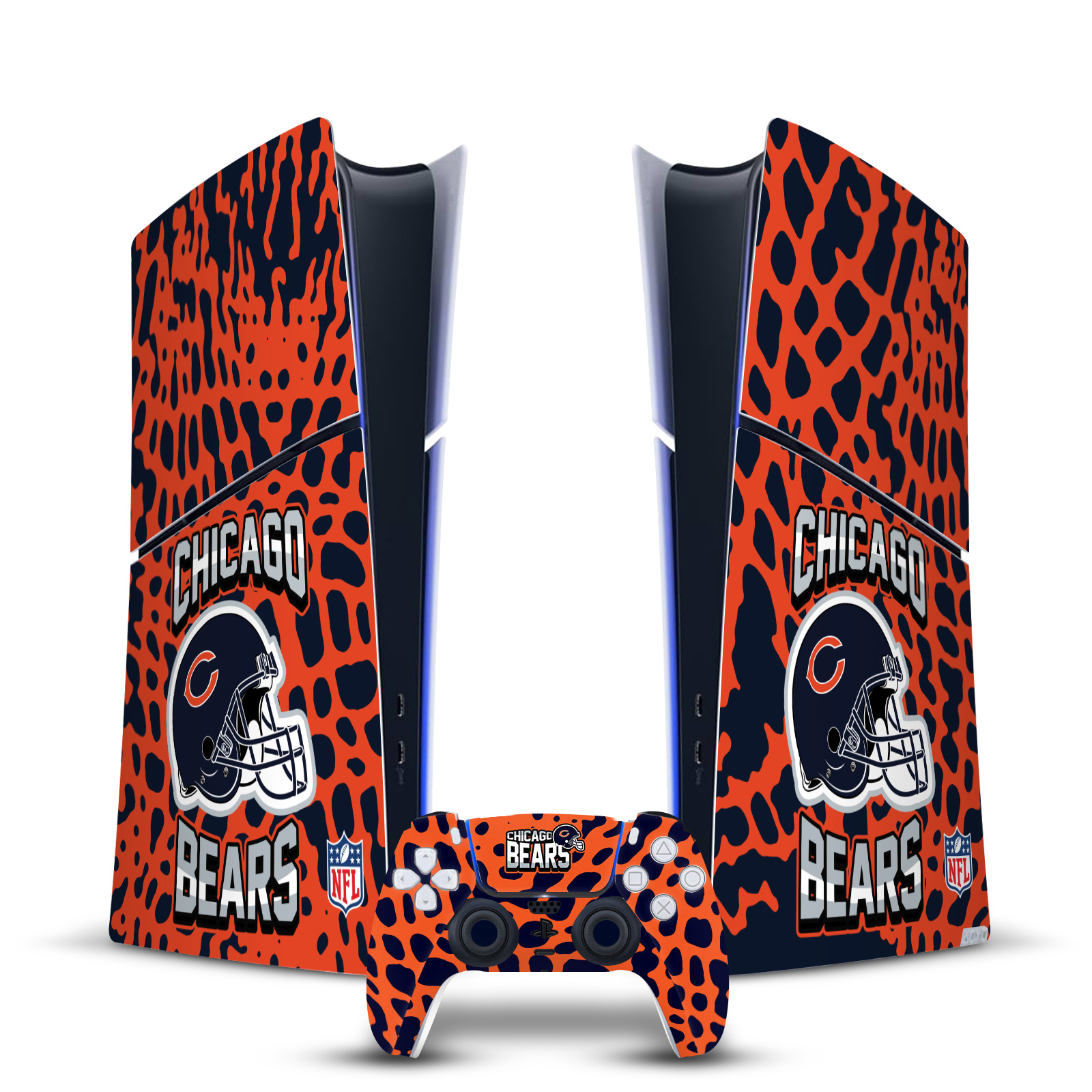 OFFICIAL NFL CHICAGO BEARS VINYL SKIN FOR PS5 SLIM DIGITAL CONSOLE & CONTROLLER