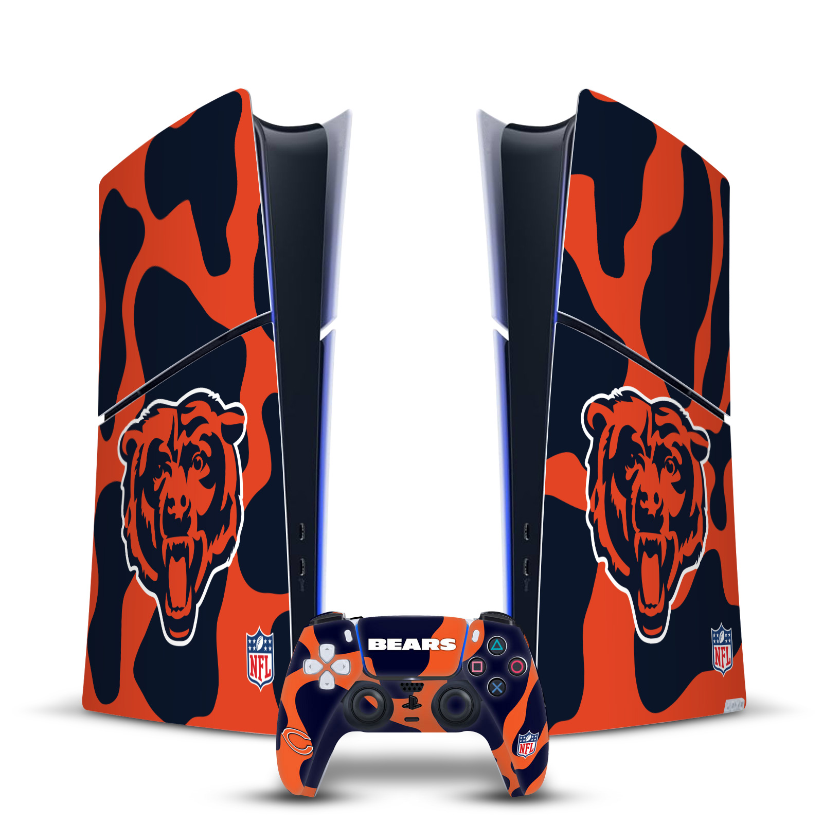 OFFICIAL NFL CHICAGO BEARS VINYL SKIN FOR PS5 SLIM DIGITAL CONSOLE & CONTROLLER