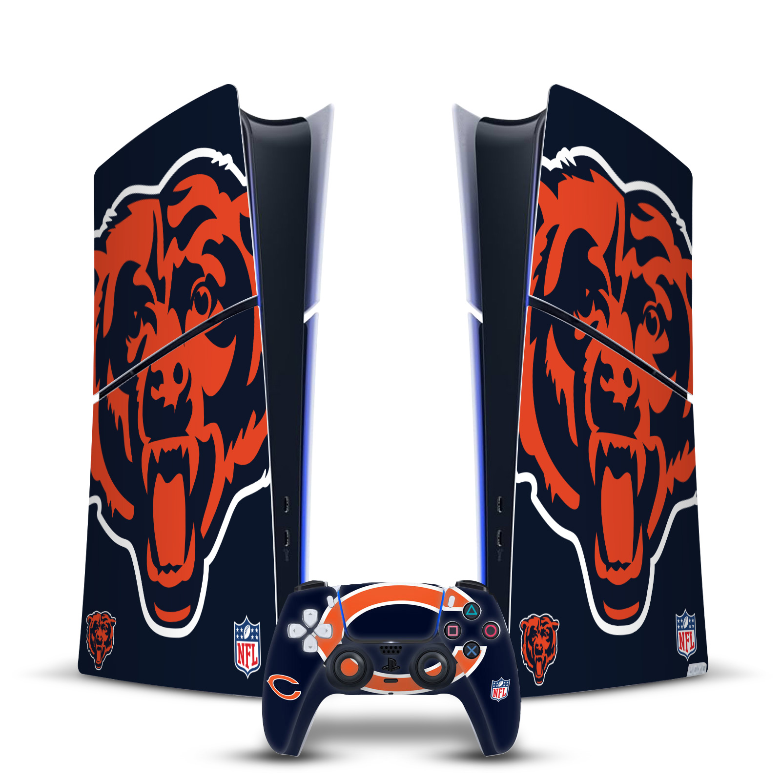 OFFICIAL NFL CHICAGO BEARS VINYL SKIN FOR PS5 SLIM DIGITAL CONSOLE & CONTROLLER