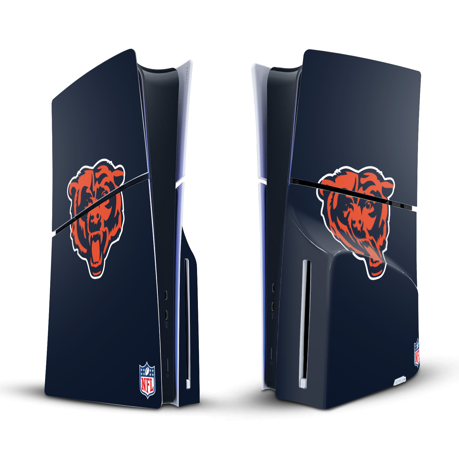 NFL CHICAGO BEARS VINYL SKIN DECAL FOR SONY PS5 SLIM DISC EDITION CONSOLE