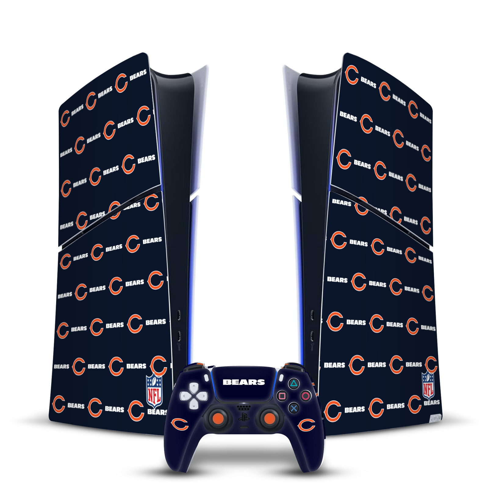 OFFICIAL NFL CHICAGO BEARS VINYL SKIN FOR PS5 SLIM DIGITAL CONSOLE & CONTROLLER