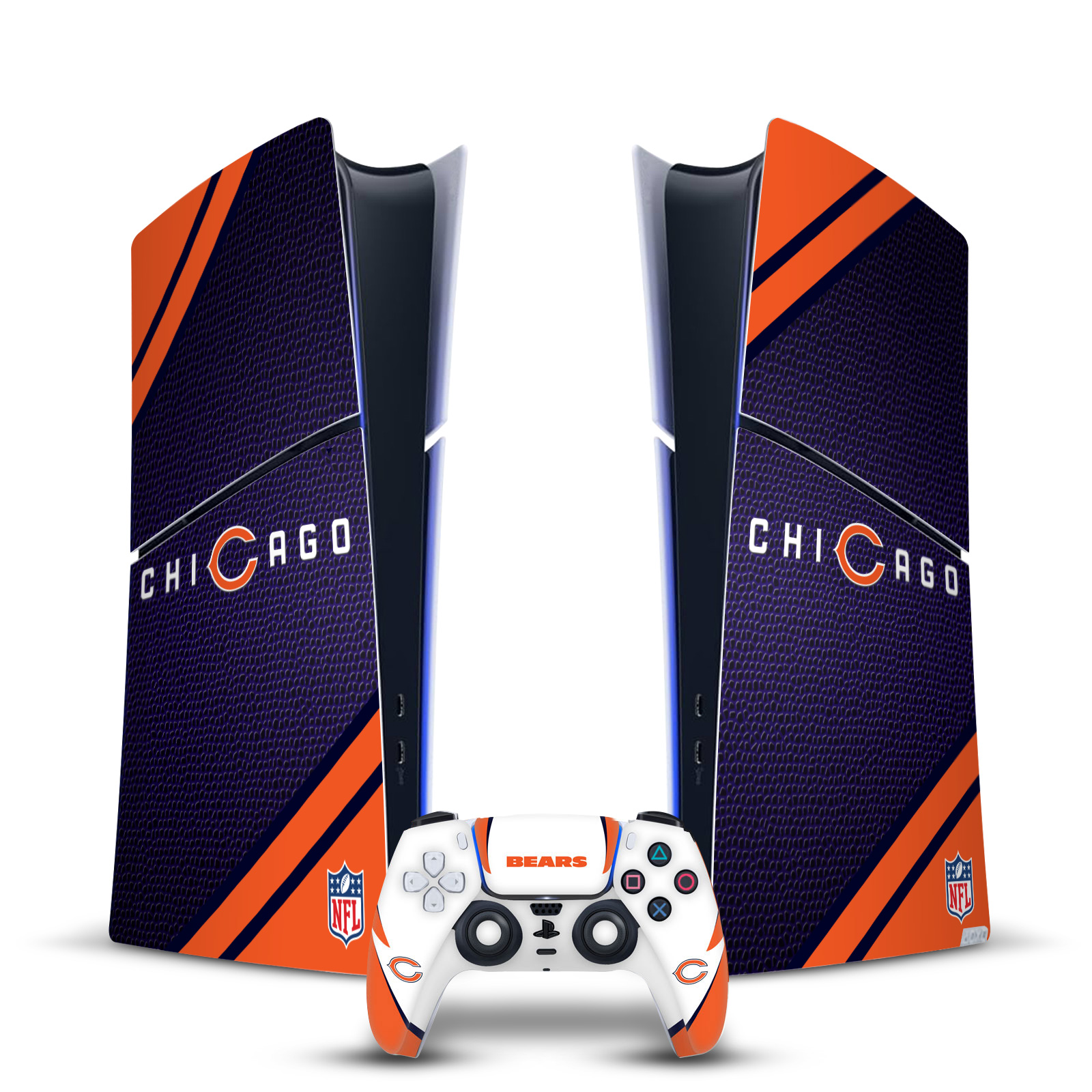 OFFICIAL NFL CHICAGO BEARS VINYL SKIN FOR PS5 SLIM DIGITAL CONSOLE & CONTROLLER