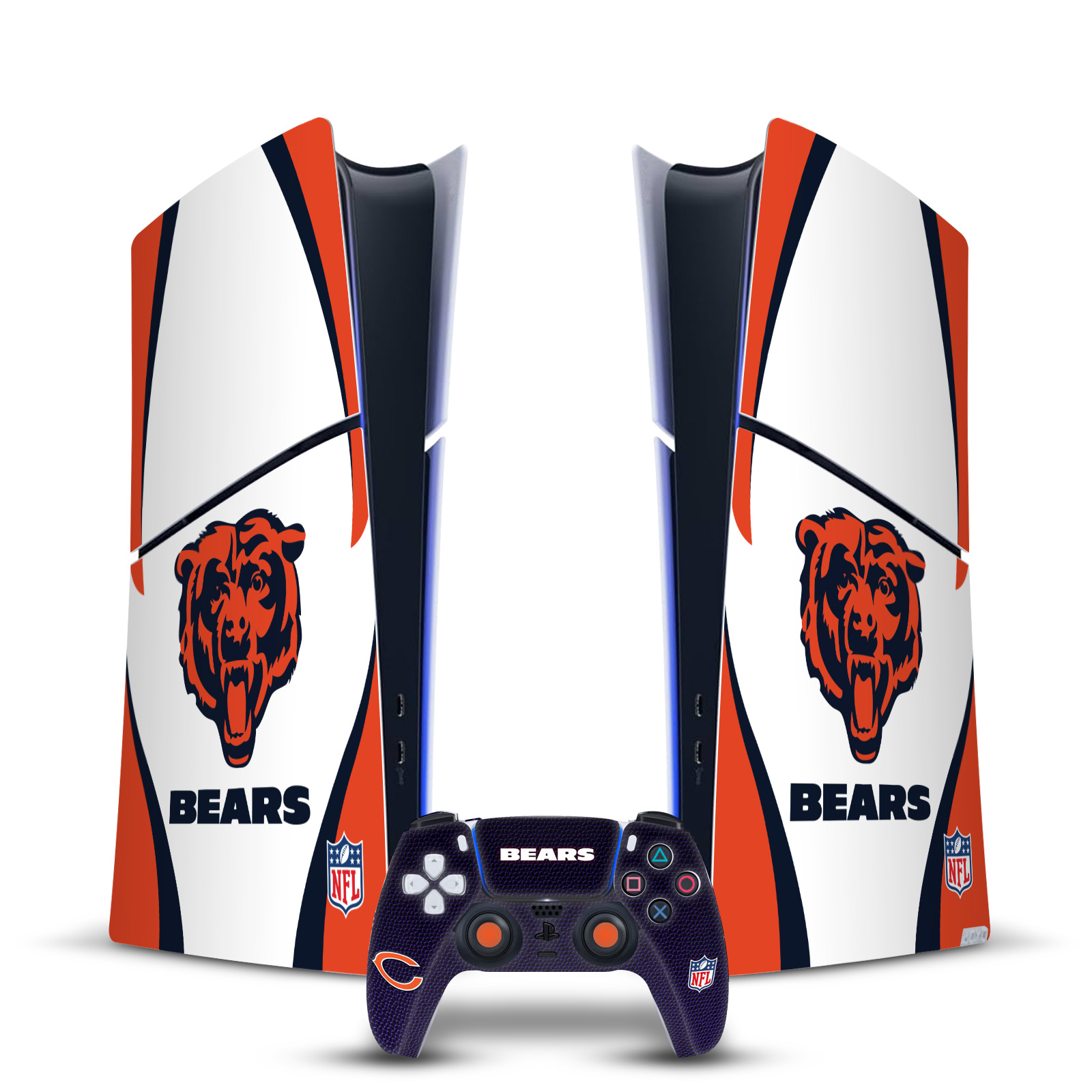 OFFICIAL NFL CHICAGO BEARS VINYL SKIN FOR PS5 SLIM DIGITAL CONSOLE & CONTROLLER