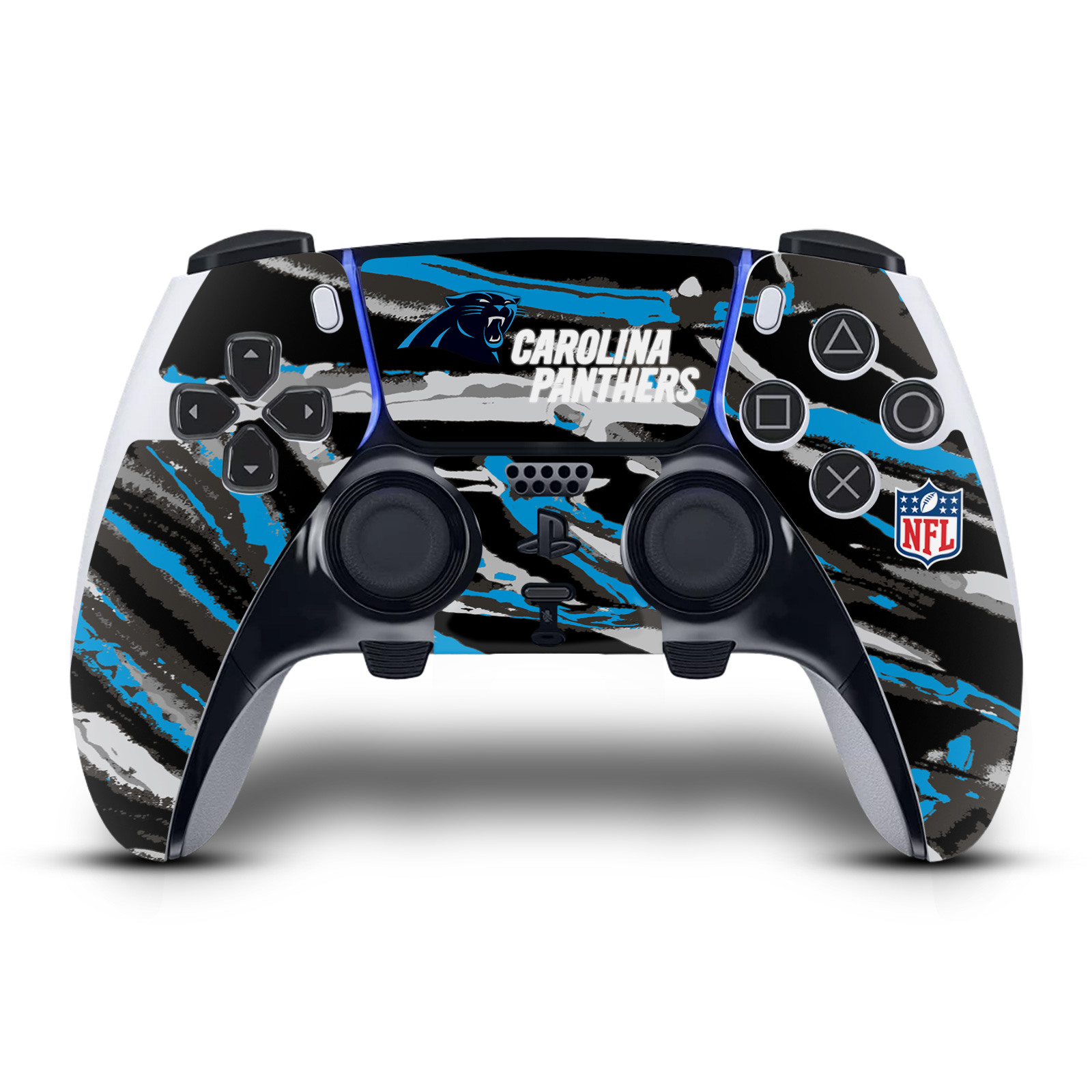 OFFICIAL NFL CAROLINA PANTHERS VINYL SKIN FOR SONY PS5 DUALSENSE EDGE CONTROLLER