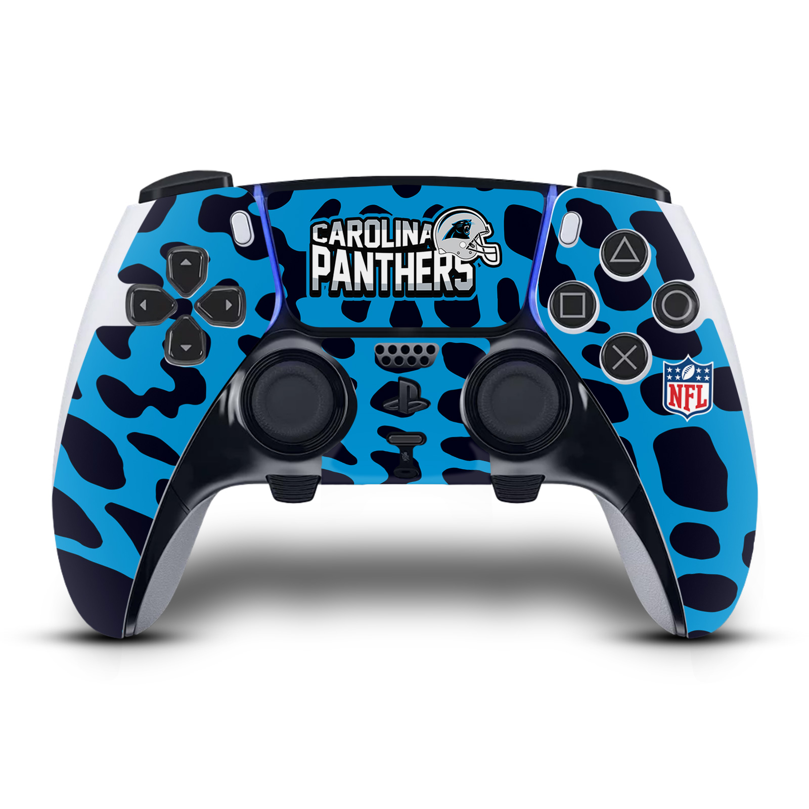 OFFICIAL NFL CAROLINA PANTHERS VINYL SKIN FOR SONY PS5 DUALSENSE EDGE CONTROLLER