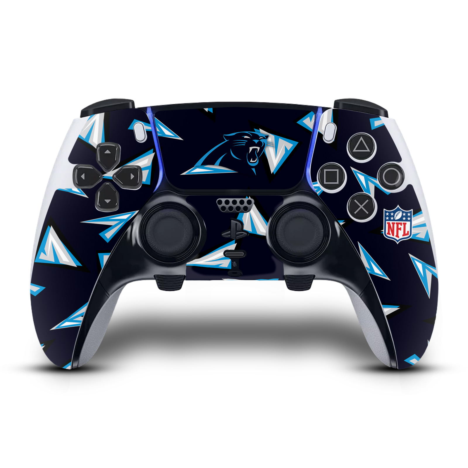 OFFICIAL NFL CAROLINA PANTHERS VINYL SKIN FOR SONY PS5 DUALSENSE EDGE CONTROLLER