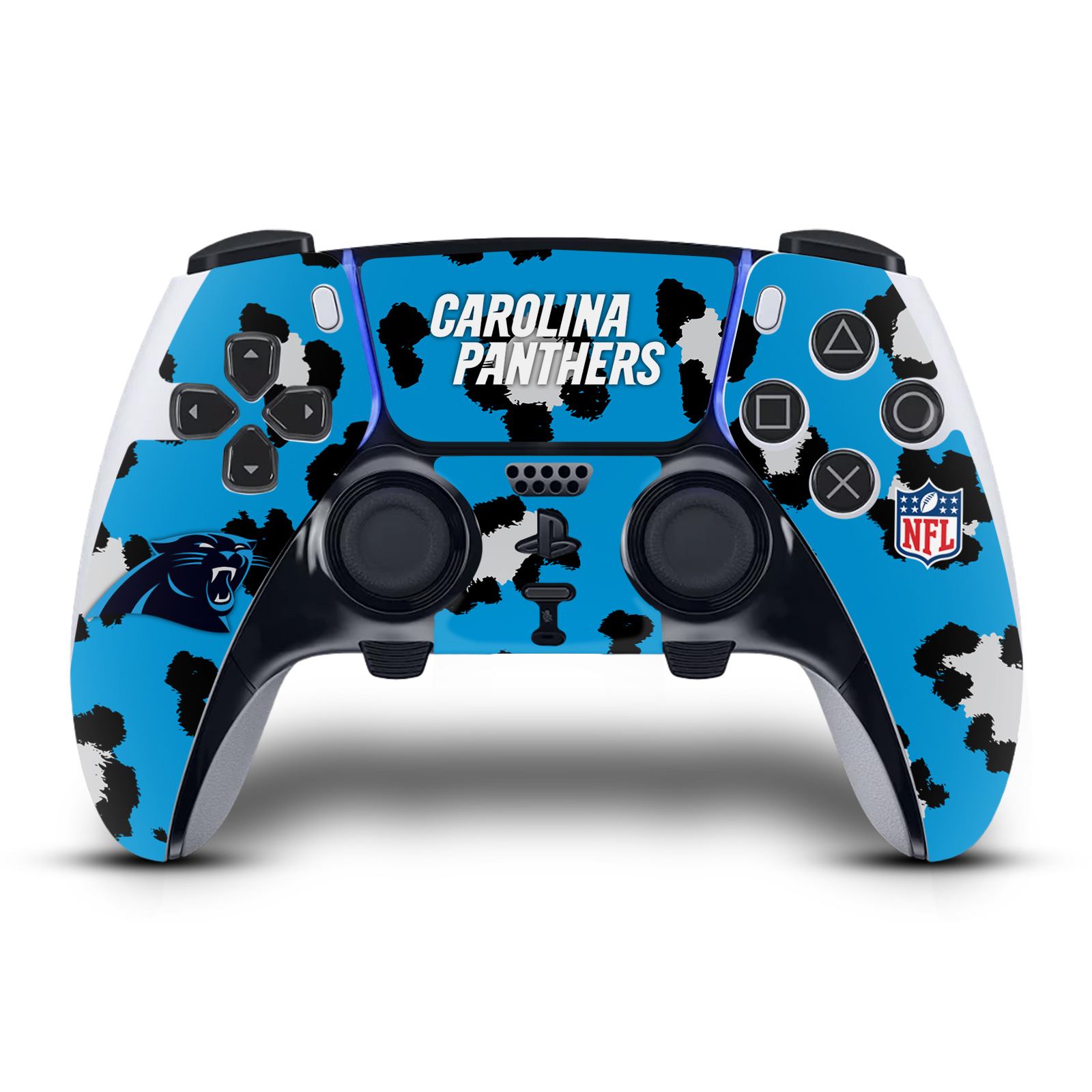 OFFICIAL NFL CAROLINA PANTHERS VINYL SKIN FOR SONY PS5 DUALSENSE EDGE CONTROLLER