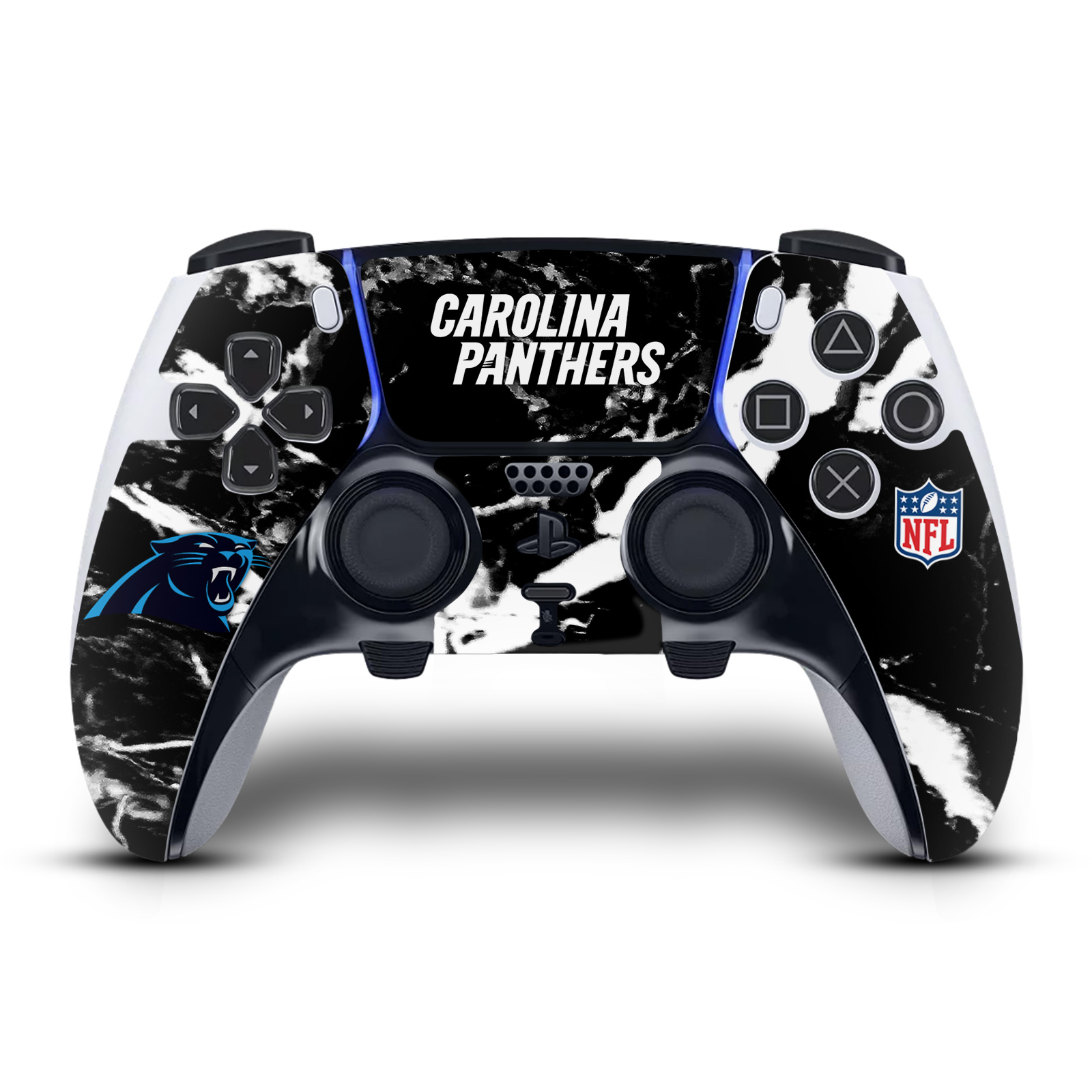 OFFICIAL NFL CAROLINA PANTHERS VINYL SKIN FOR SONY PS5 DUALSENSE EDGE CONTROLLER