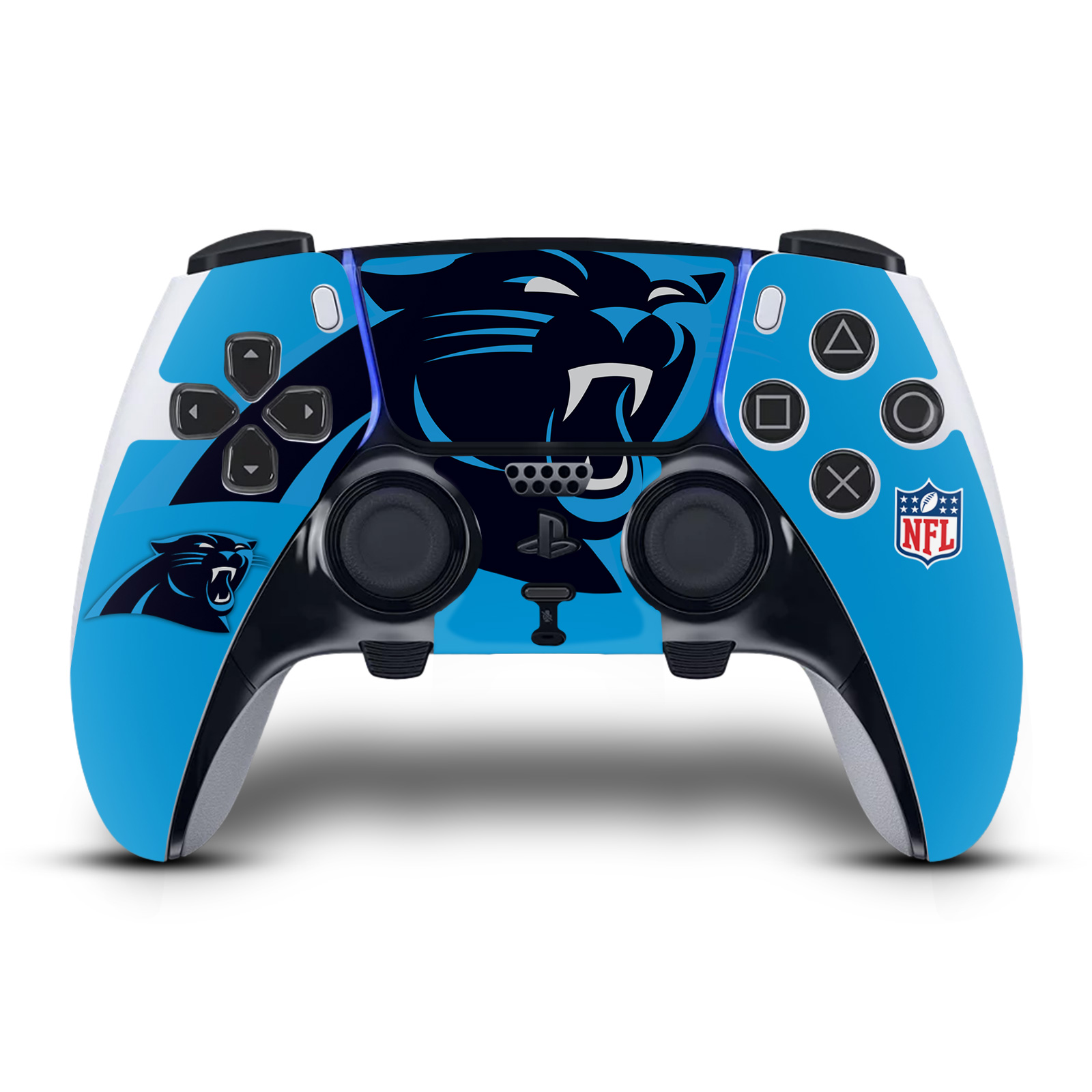 OFFICIAL NFL CAROLINA PANTHERS VINYL SKIN FOR SONY PS5 DUALSENSE EDGE CONTROLLER