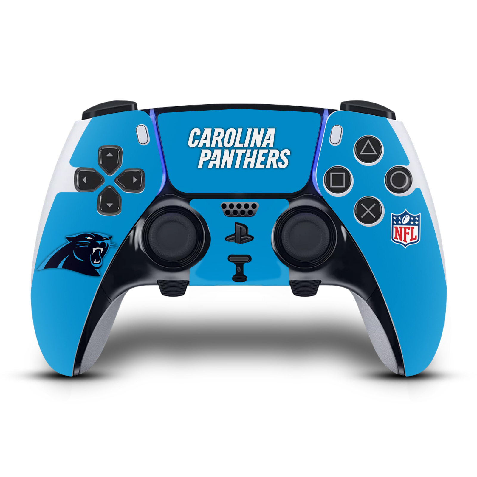 OFFICIAL NFL CAROLINA PANTHERS VINYL SKIN FOR SONY PS5 DUALSENSE EDGE CONTROLLER