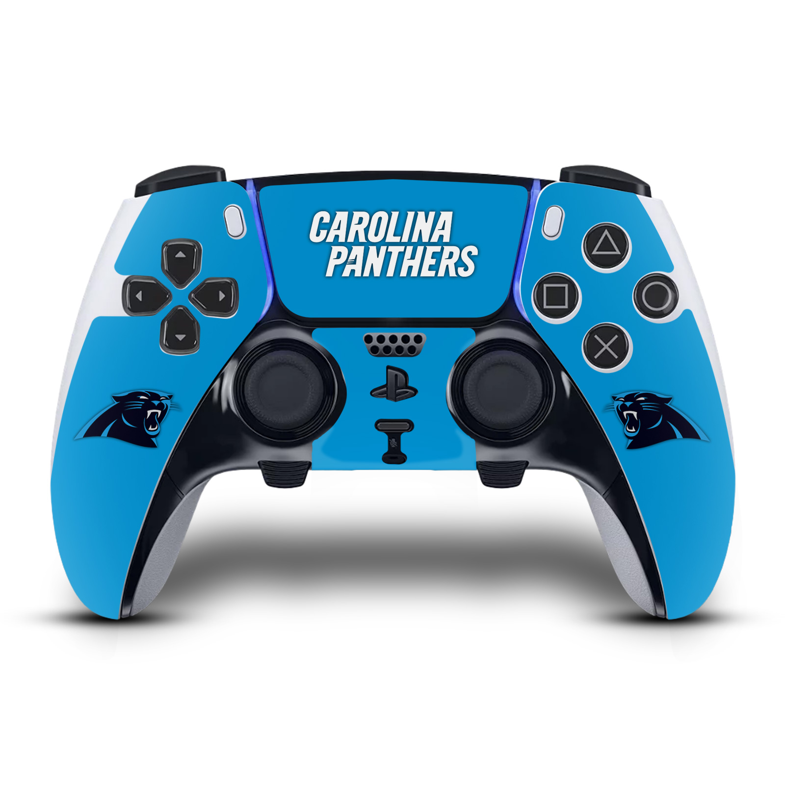 OFFICIAL NFL CAROLINA PANTHERS VINYL SKIN FOR SONY PS5 DUALSENSE EDGE CONTROLLER