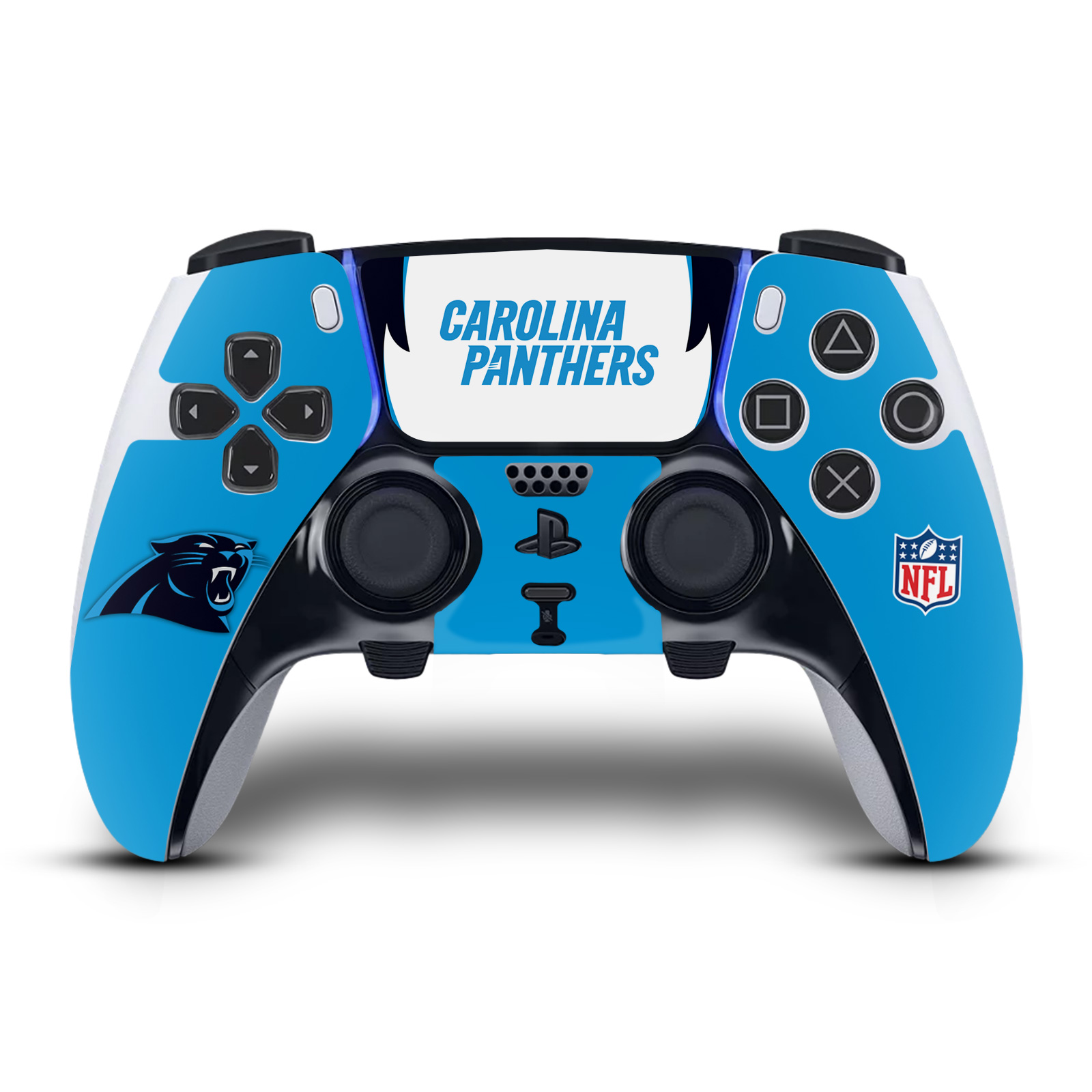 OFFICIAL NFL CAROLINA PANTHERS VINYL SKIN FOR SONY PS5 DUALSENSE EDGE CONTROLLER