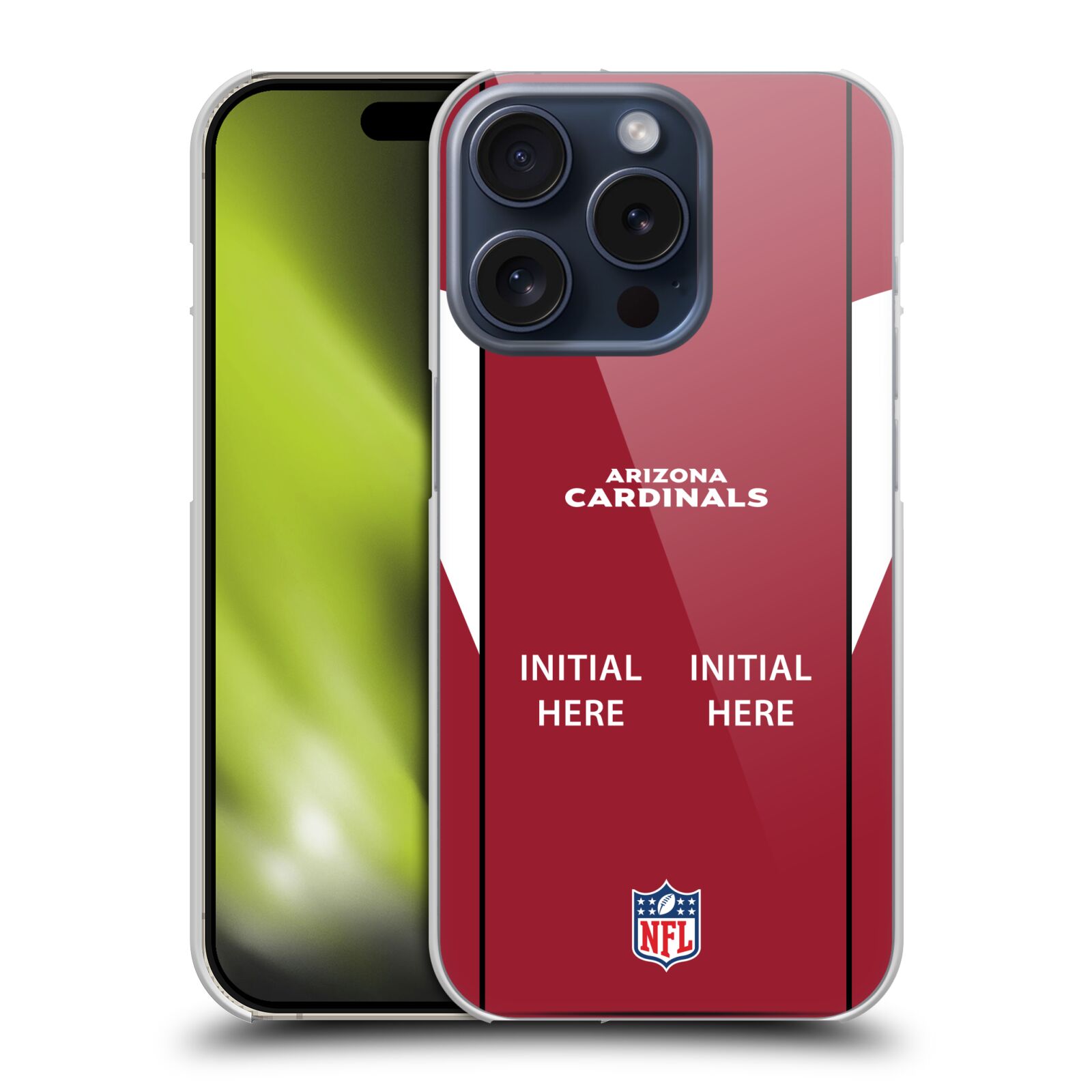 CUSTOM PERSONALIZED NFL ARIZONA CARDINALS HARD BACK CASE FOR APPLE iPHONE PHONES