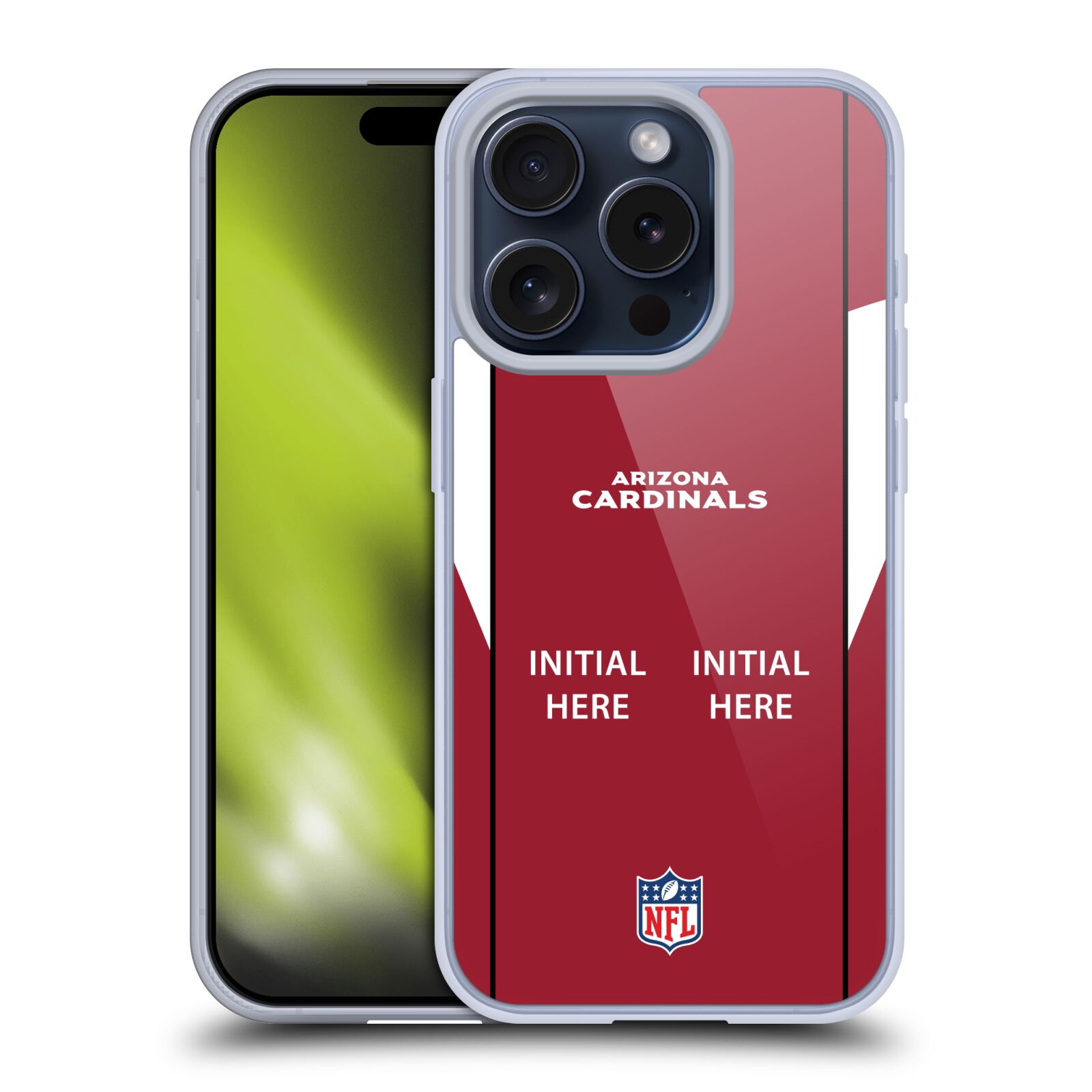 CUSTOM PERSONALIZED NFL ARIZONA CARDINALS SOFT GEL CASE FOR APPLE iPHONE PHONES