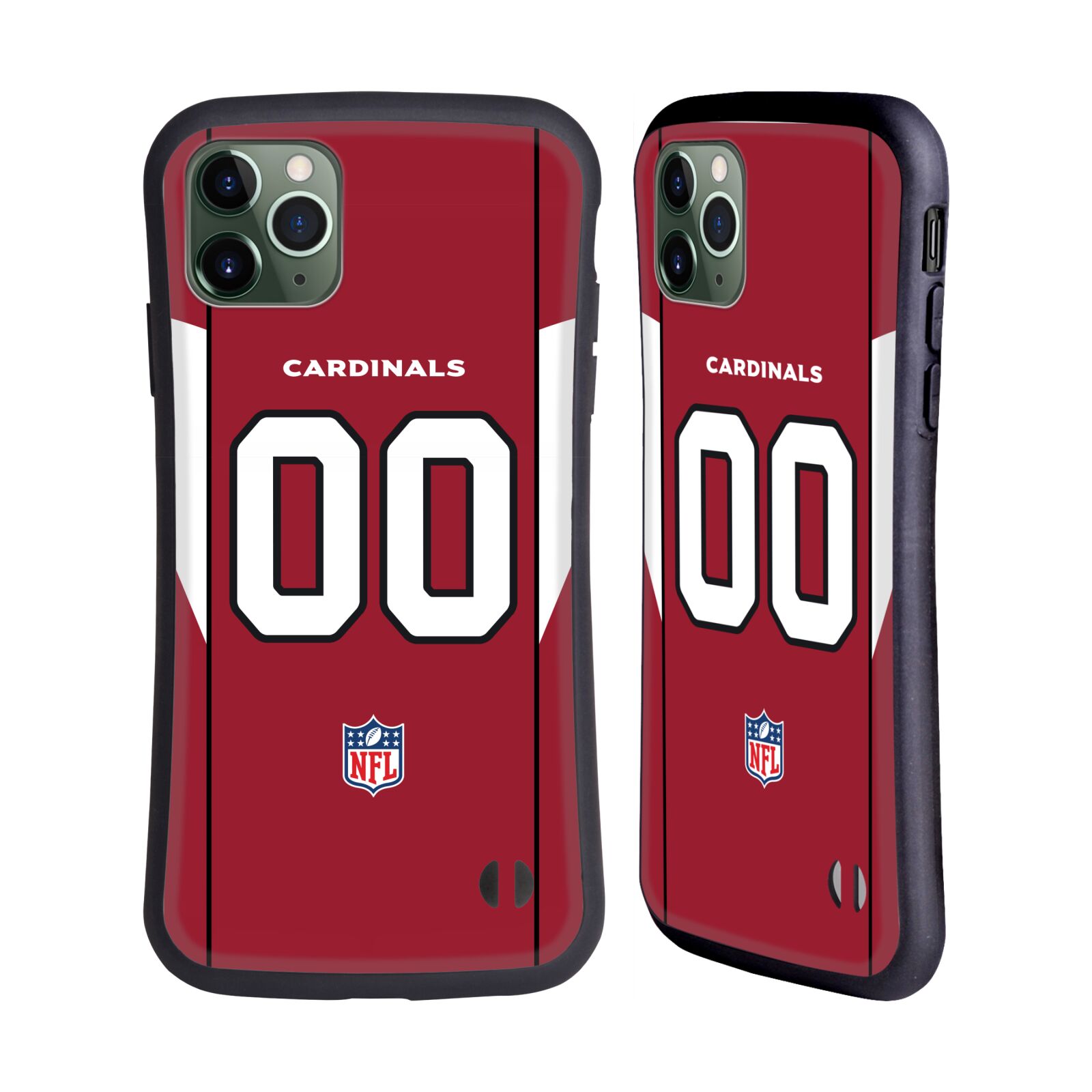 PERSONALISED NFL ARIZONA CARDINALS HYBRID CASE FOR APPLE iPHONES PHONES - Picture 9 of 9