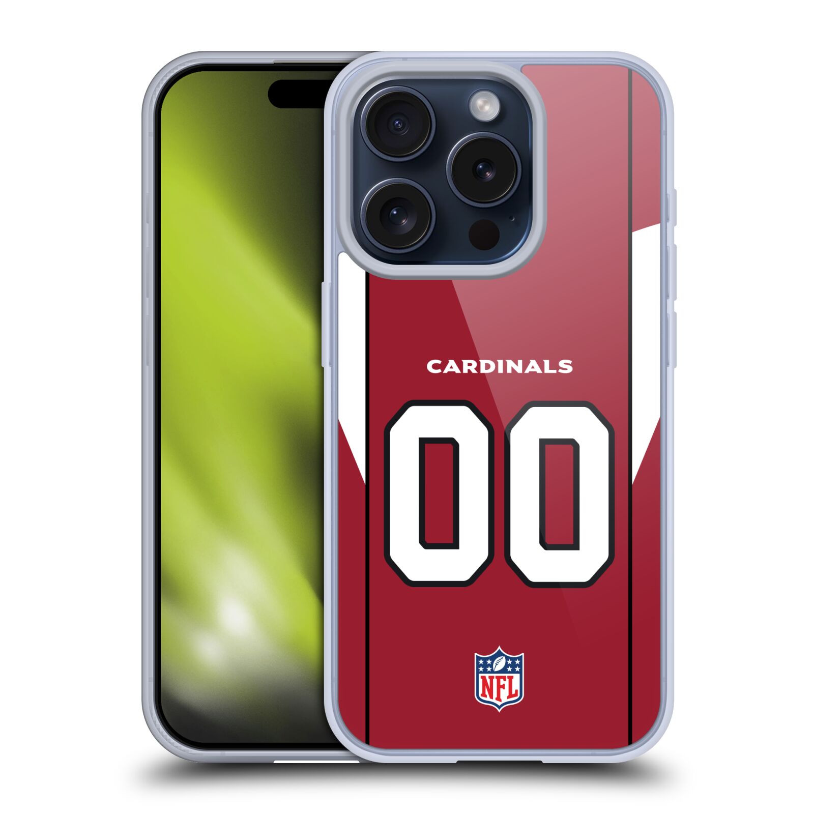 CUSTOM PERSONALIZED NFL ARIZONA CARDINALS SOFT GEL CASE FOR APPLE iPHONE PHONES