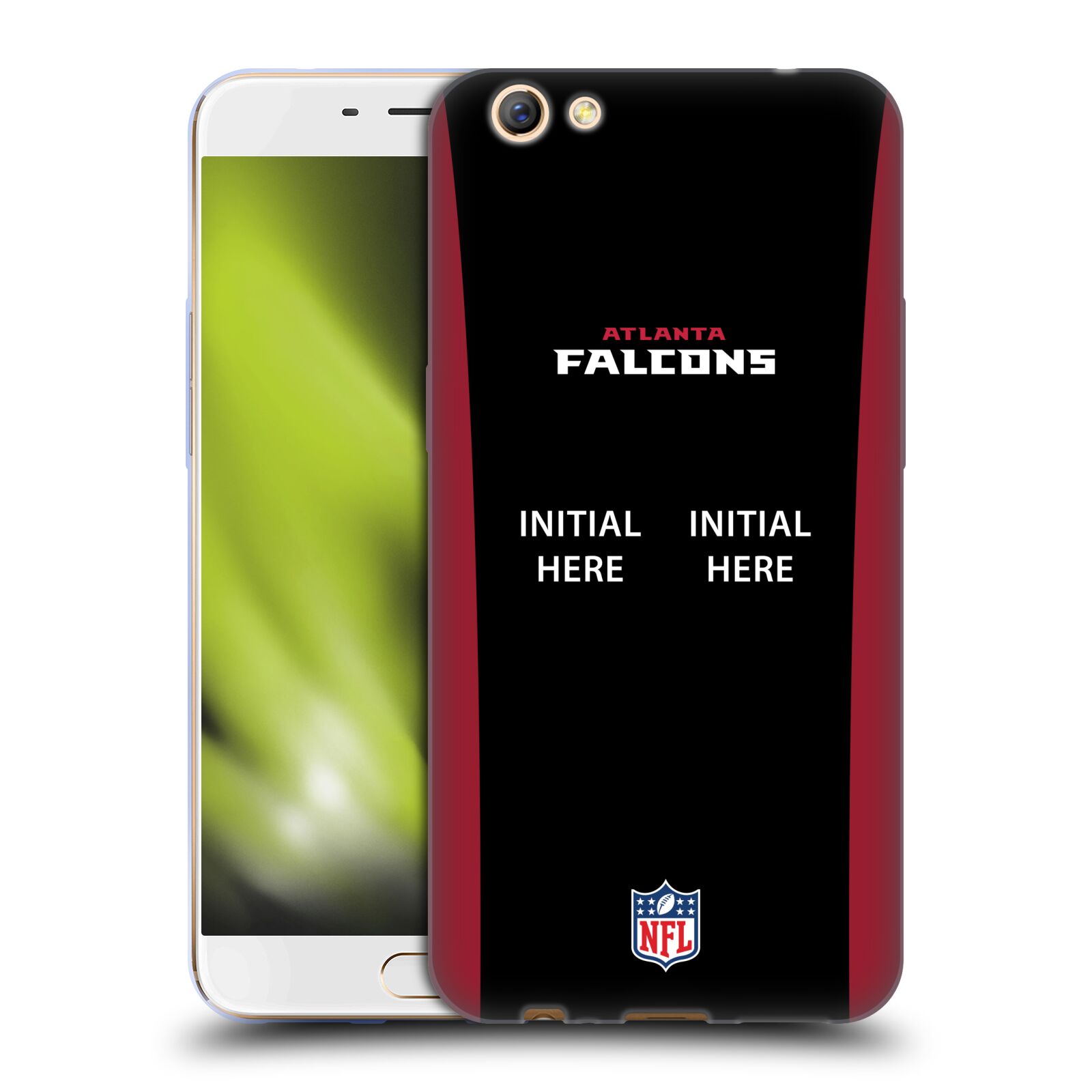 CUSTOM CUSTOMIZED PERSONALIZED NFL ATLANTA FALCONS SOFT GEL CASE FOR OPPO PHONES