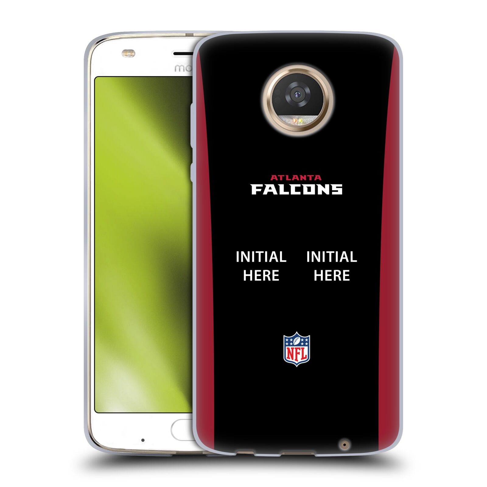 CUSTOM PERSONALIZED NFL ATLANTA FALCONS SOFT GEL CASE FOR MOTOROLA PHONES 2