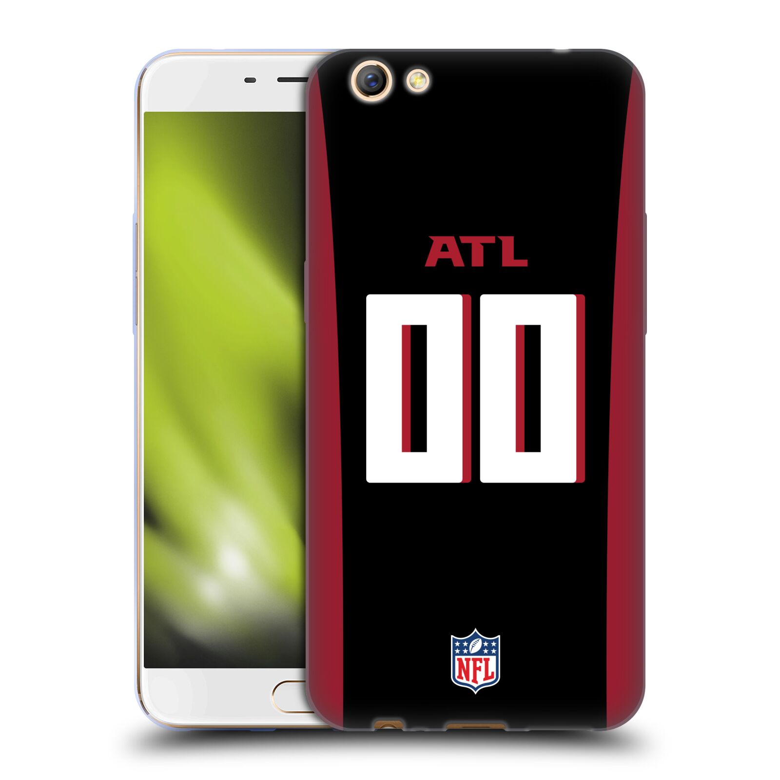 CUSTOM CUSTOMIZED PERSONALIZED NFL ATLANTA FALCONS SOFT GEL CASE FOR OPPO PHONES