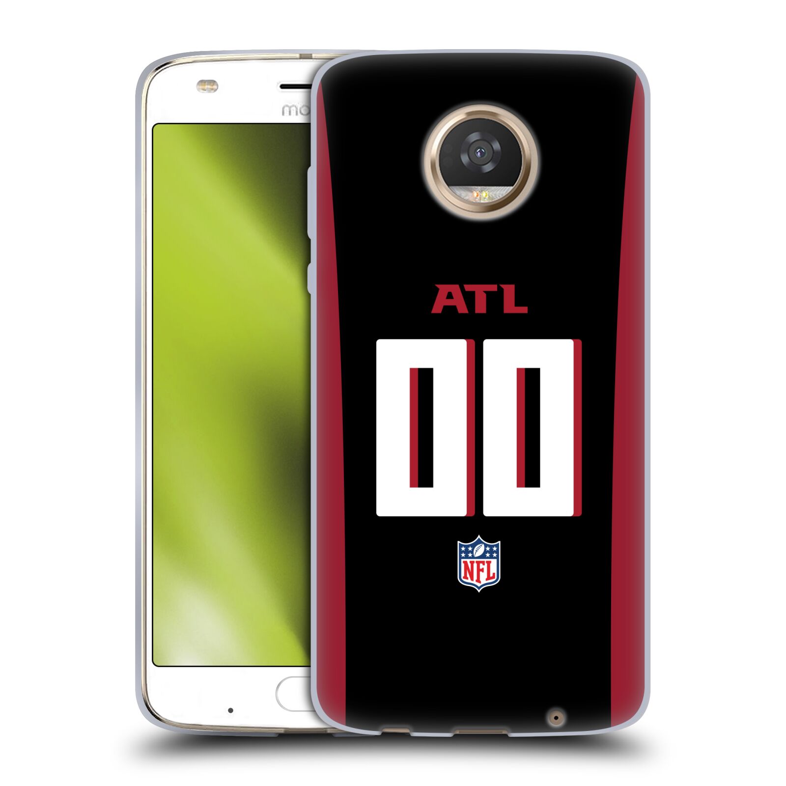 CUSTOM PERSONALIZED NFL ATLANTA FALCONS SOFT GEL CASE FOR MOTOROLA PHONES 2