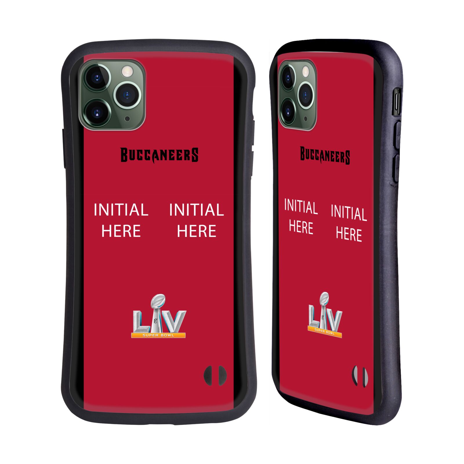 PERSONALISED NFL TAMPA BAY BUCS HYBRID CASE FOR APPLE iPHONES PHONES - Picture 8 of 9