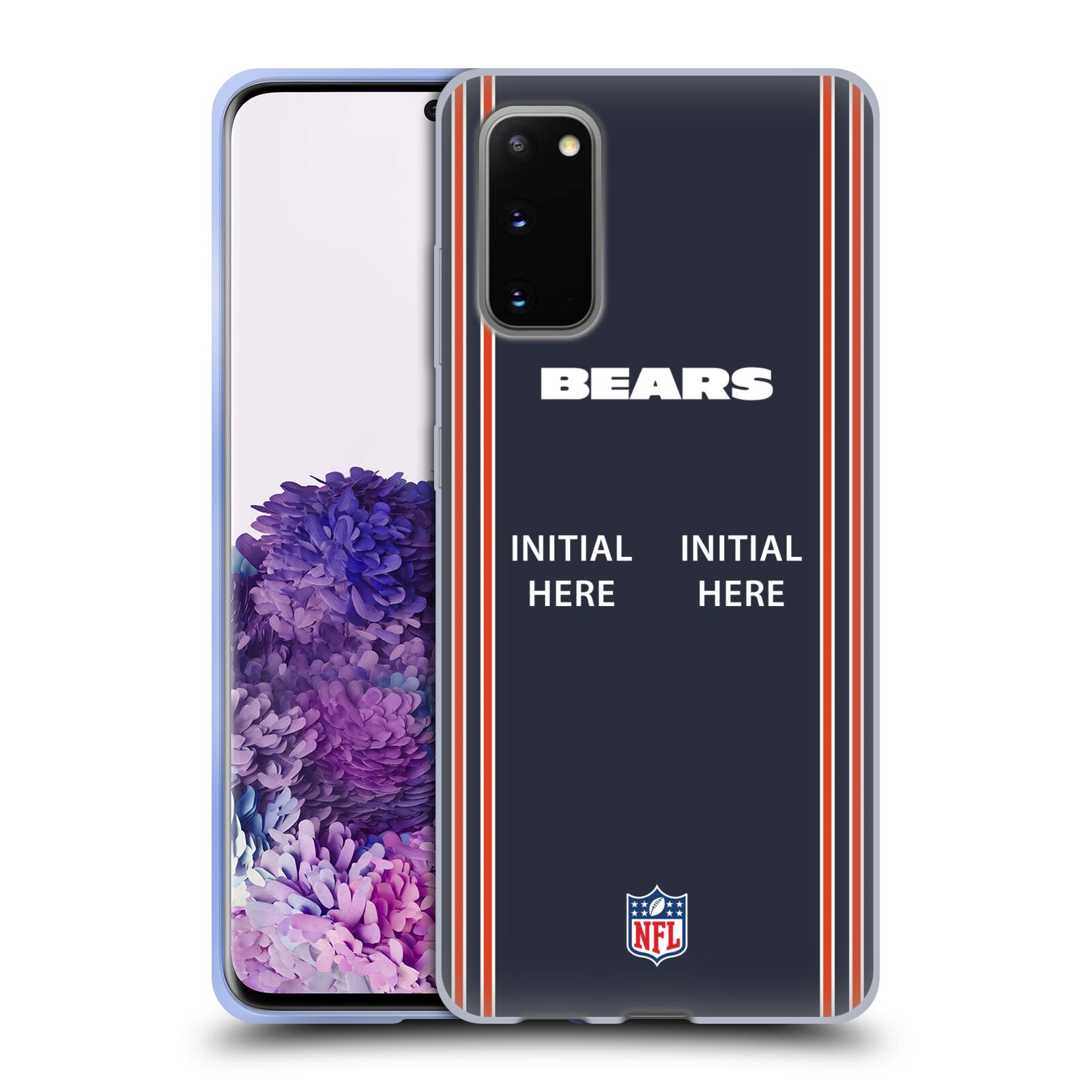 CUSTOM CUSTOMIZED PERSONALIZED NFL CHICAGO BEARS GEL CASE FOR SAMSUNG PHONES 1