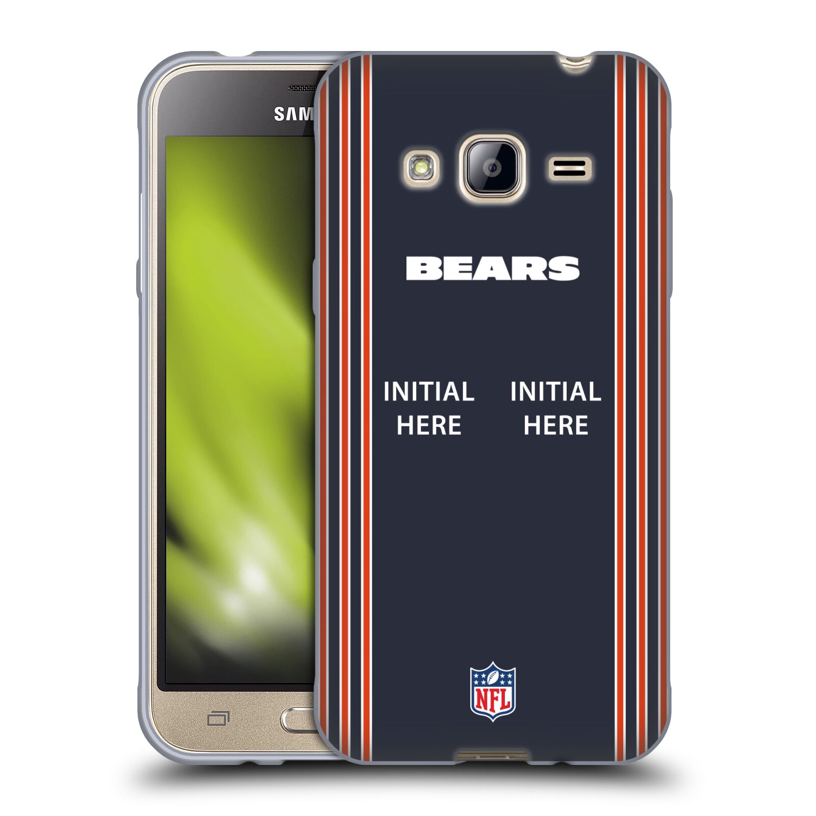 CUSTOM CUSTOMIZED PERSONALIZED NFL CHICAGO BEARS GEL CASE FOR SAMSUNG PHONES 3