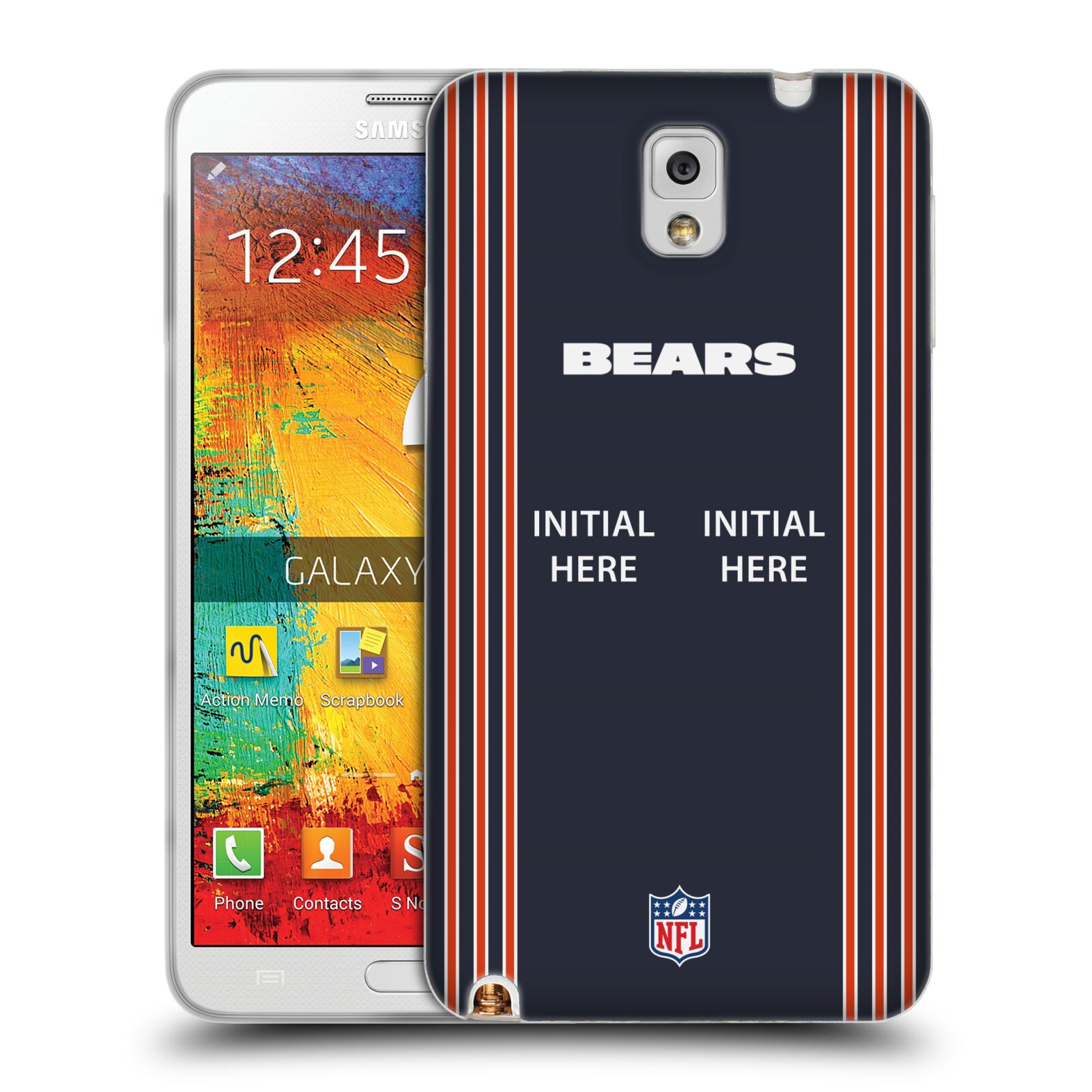 CUSTOM CUSTOMIZED PERSONALIZED NFL CHICAGO BEARS GEL CASE FOR SAMSUNG PHONES 2