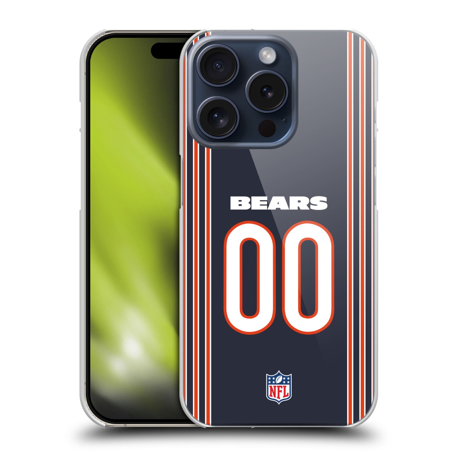 CUSTOM CUSTOMIZED PERSONALIZED NFL CHICAGO BEARS CASE FOR APPLE iPHONE PHONES