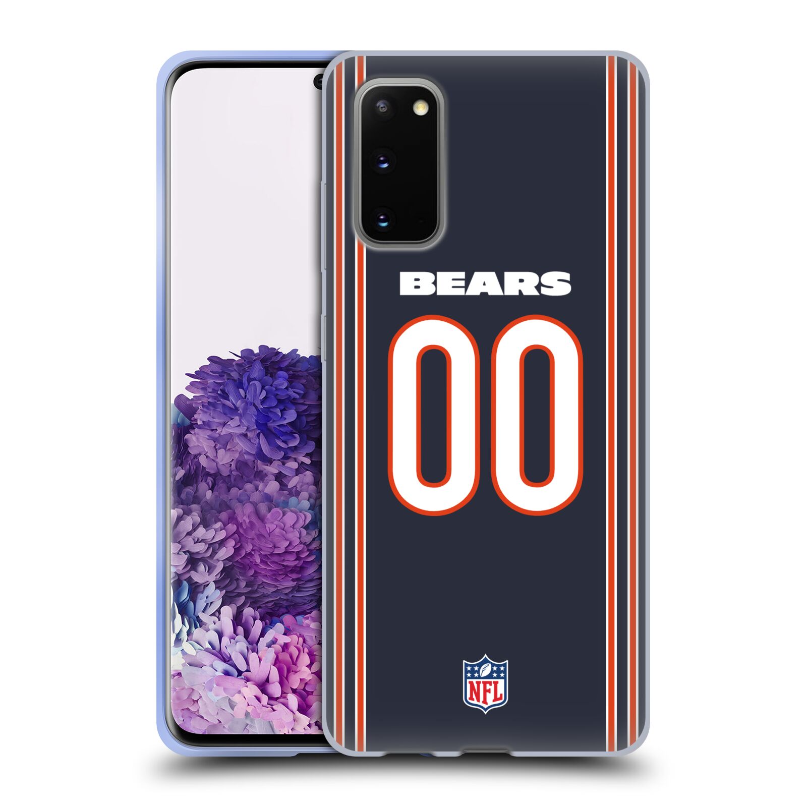 CUSTOM CUSTOMIZED PERSONALIZED NFL CHICAGO BEARS GEL CASE FOR SAMSUNG PHONES 1