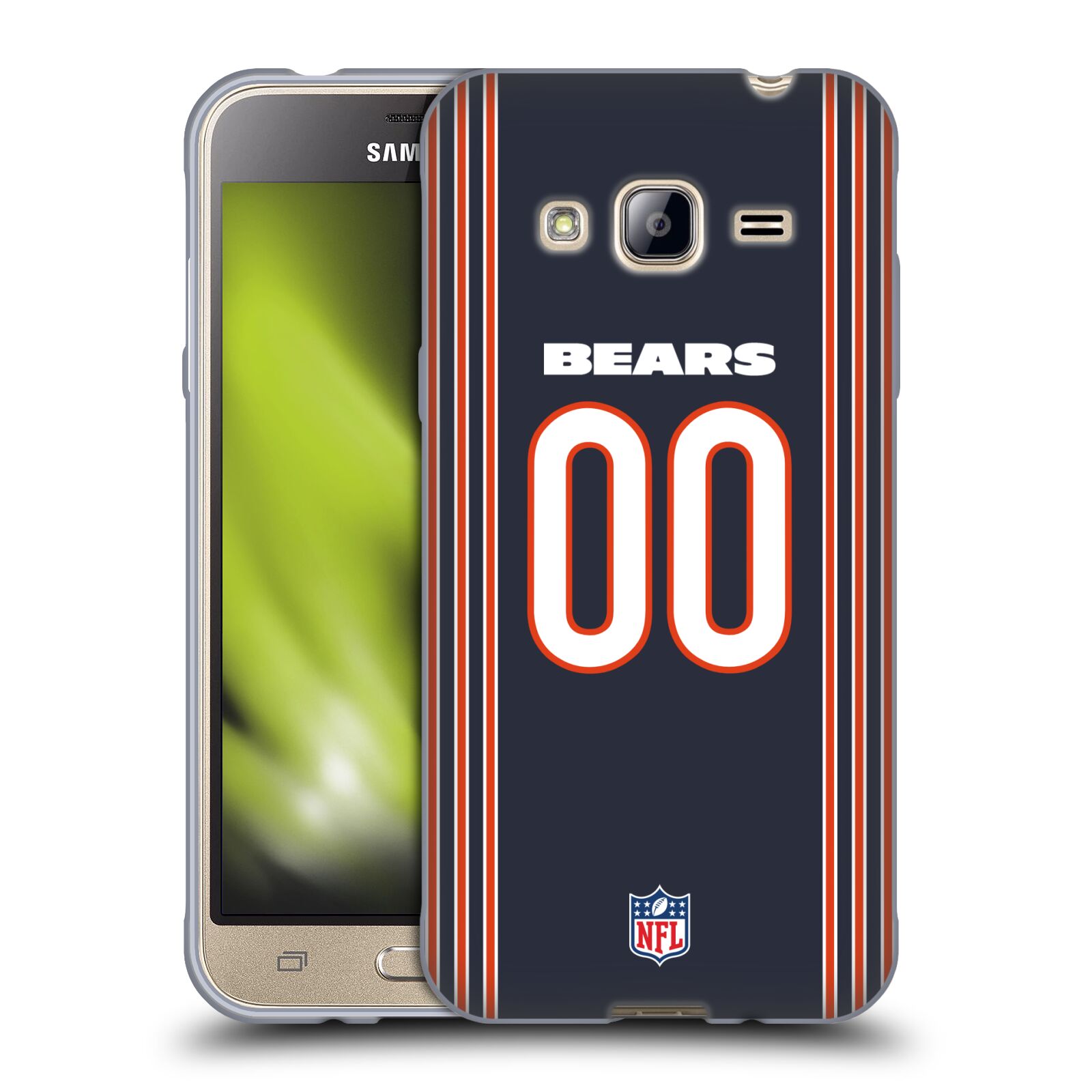 CUSTOM CUSTOMIZED PERSONALIZED NFL CHICAGO BEARS GEL CASE FOR SAMSUNG PHONES 3