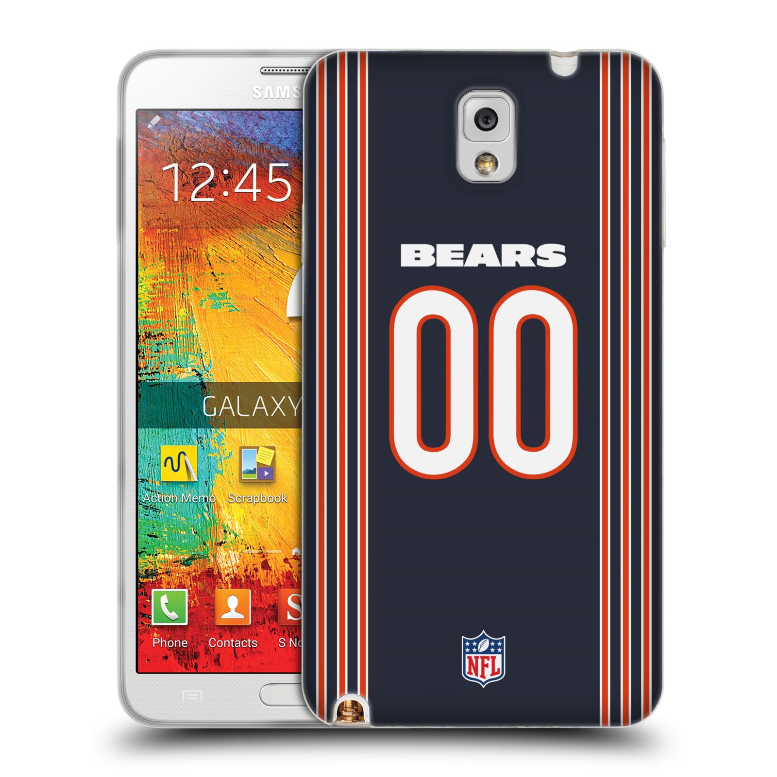 CUSTOM CUSTOMIZED PERSONALIZED NFL CHICAGO BEARS GEL CASE FOR SAMSUNG PHONES 2