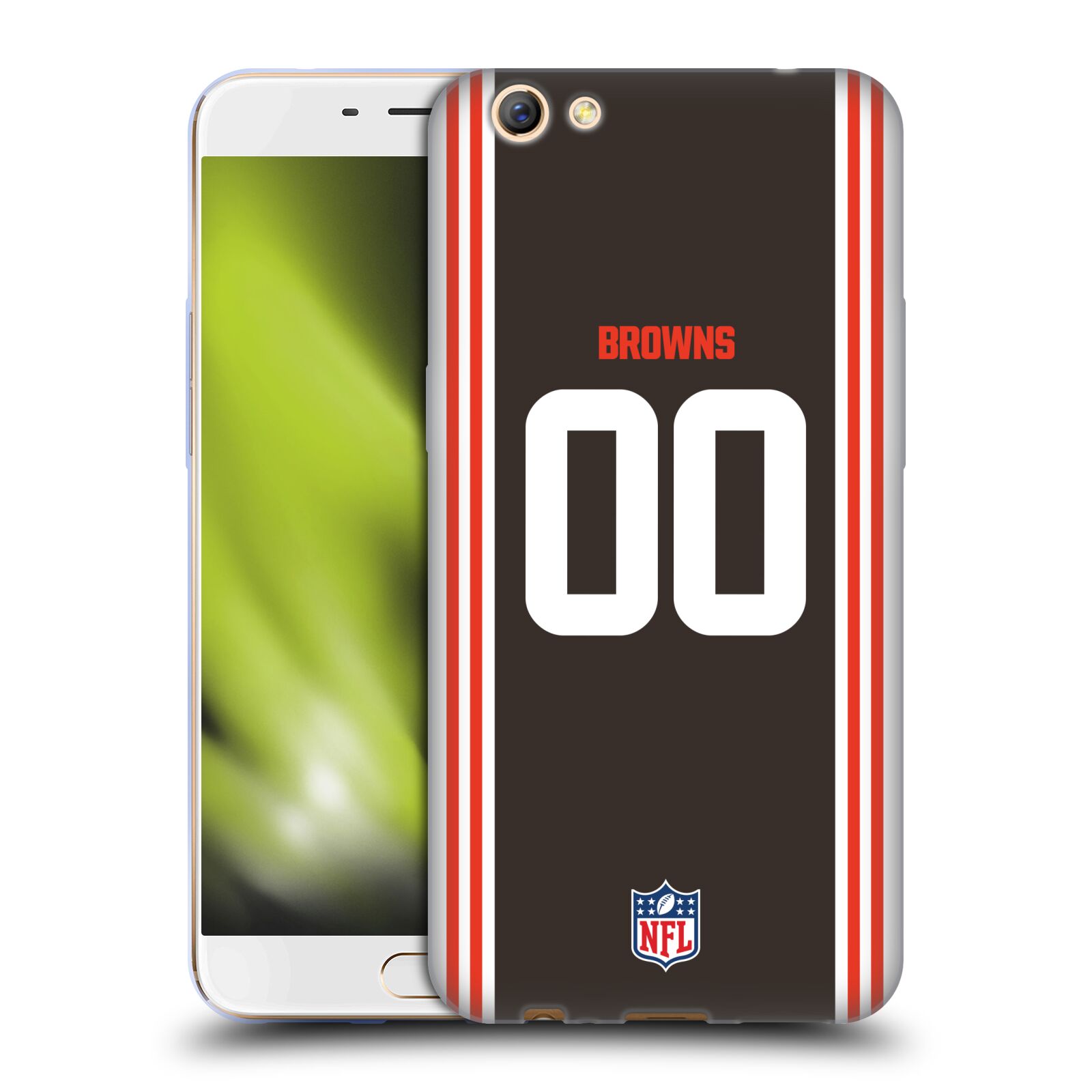 CUSTOM CUSTOMIZED PERSONALIZED NFL CLEVELAND BROWNS GEL CASE FOR OPPO PHONES