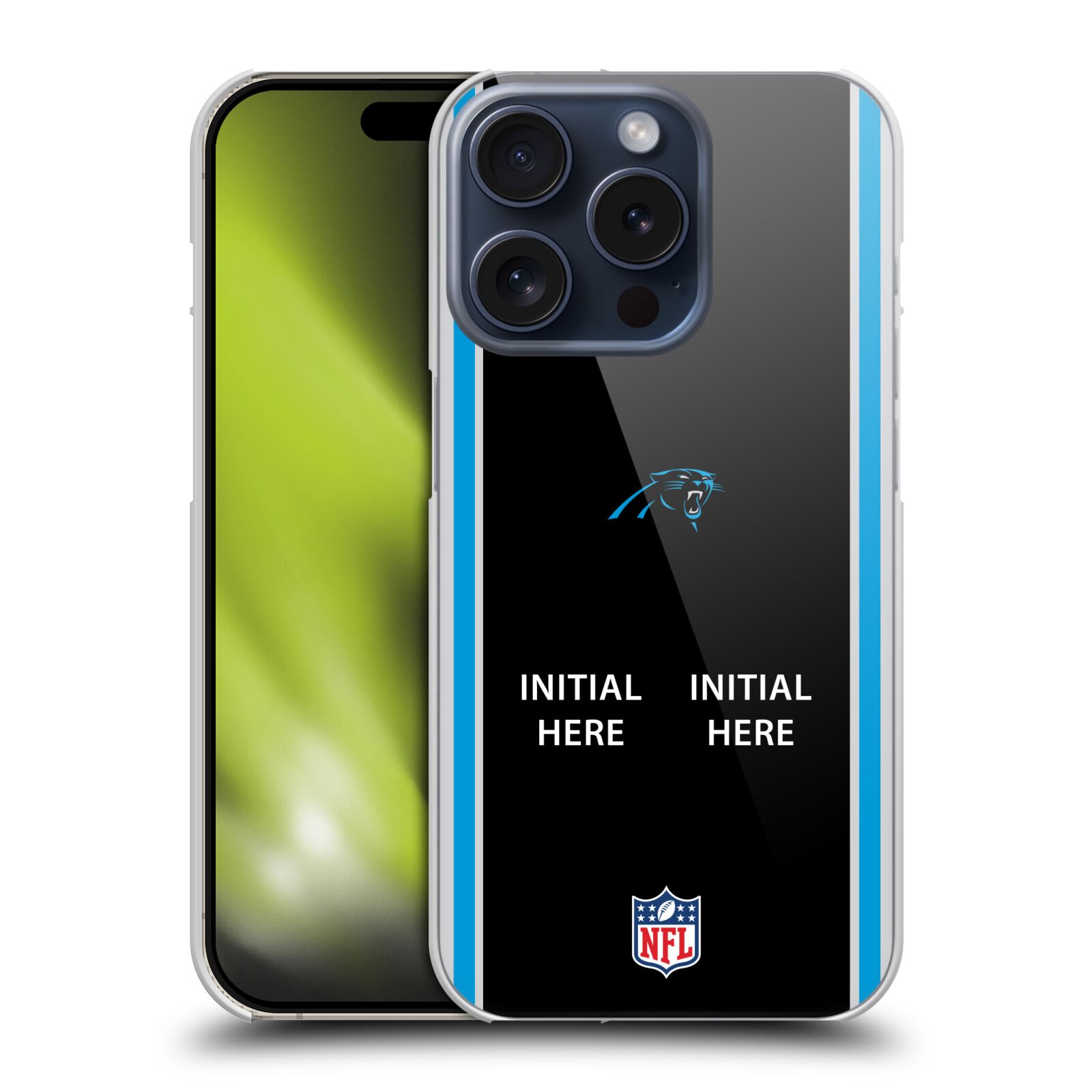 CUSTOM PERSONALIZED NFL CAROLINA PANTHERS HARD BACK CASE FOR APPLE iPHONE PHONES