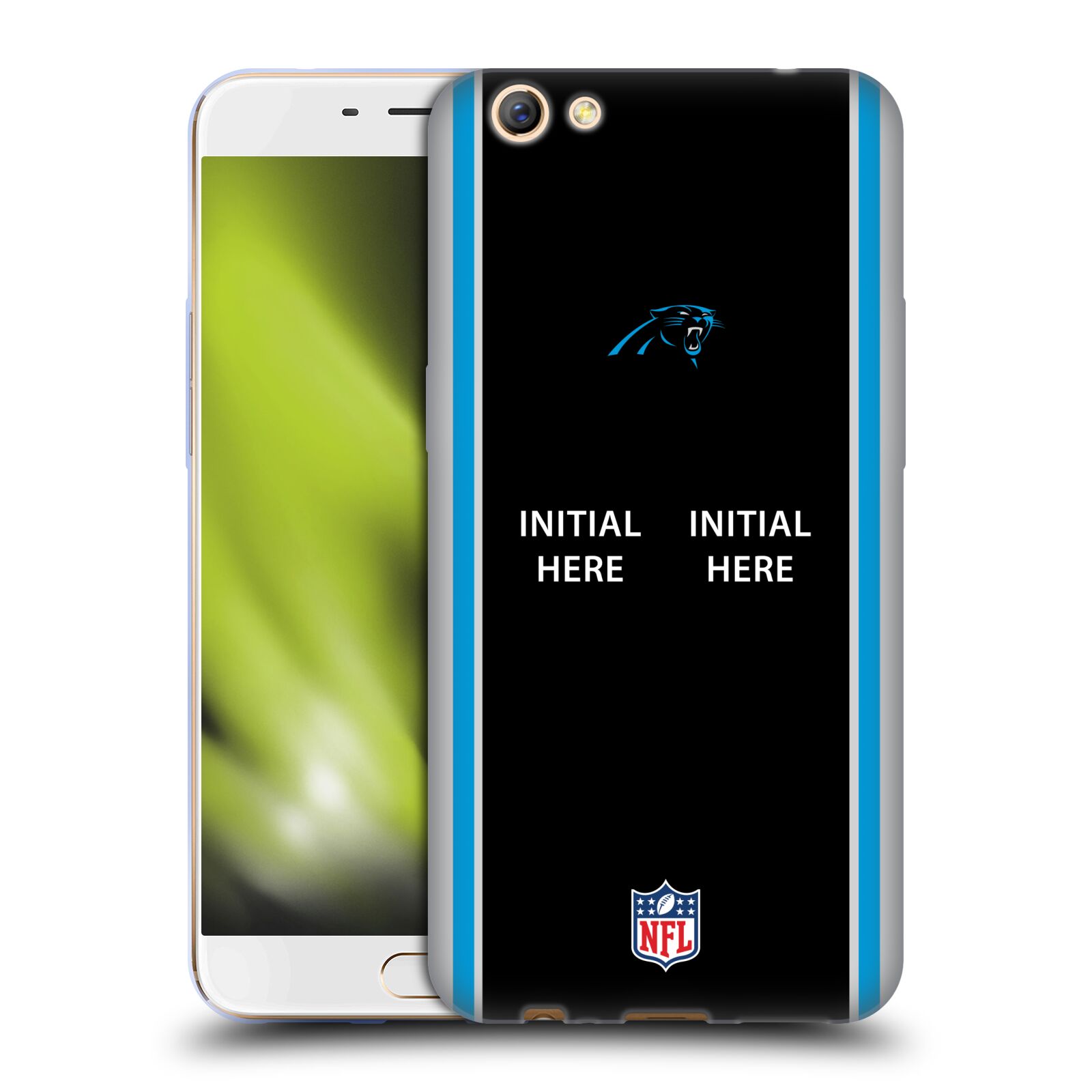 CUSTOM CUSTOMIZED PERSONALIZED NFL CAROLINA PANTHERS GEL CASE FOR OPPO PHONES