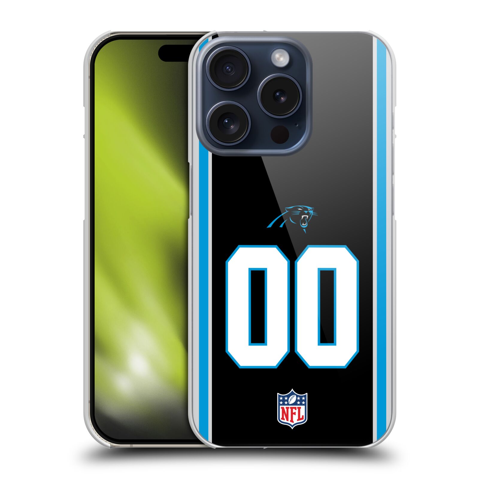 CUSTOM PERSONALIZED NFL CAROLINA PANTHERS HARD BACK CASE FOR APPLE iPHONE PHONES